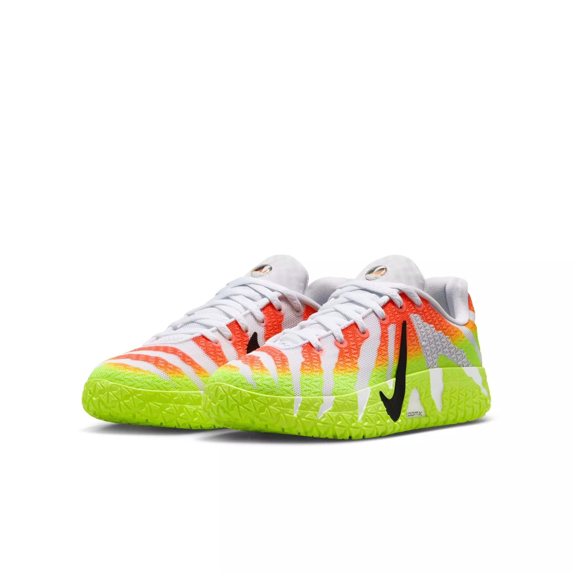 Nike Ja 3 "Snowed In" Grade School Kids' Basketball Shoe - WHITE/BRIGHT CRIMSON/VOLT