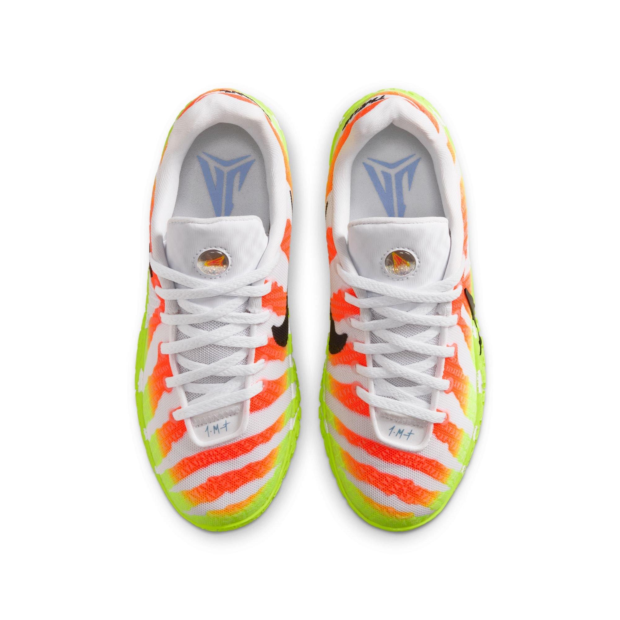 Nike Ja 3 "Snowed In" Grade School Kids' Basketball Shoe - WHITE/BRIGHT CRIMSON/VOLT Thumbnail View 13