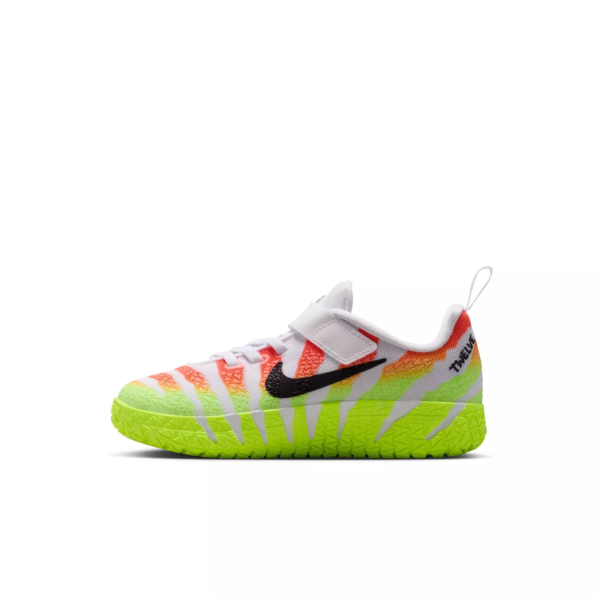 Nike Ja 3 "Snowed In" Preschool Kids' Basketball Shoe - WHITE/BRIGHT CRIMSON/VOLT