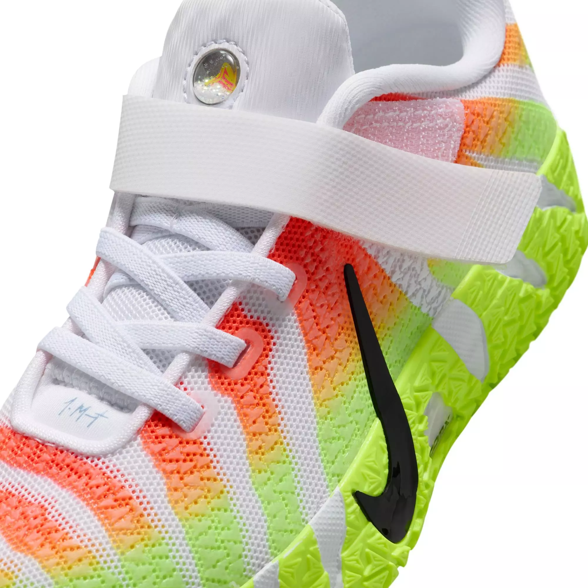 Nike Ja 3 "Christmas" Preschool Kids' Basketball Shoe - WHITE/BRIGHT CRIMSON/VOLT