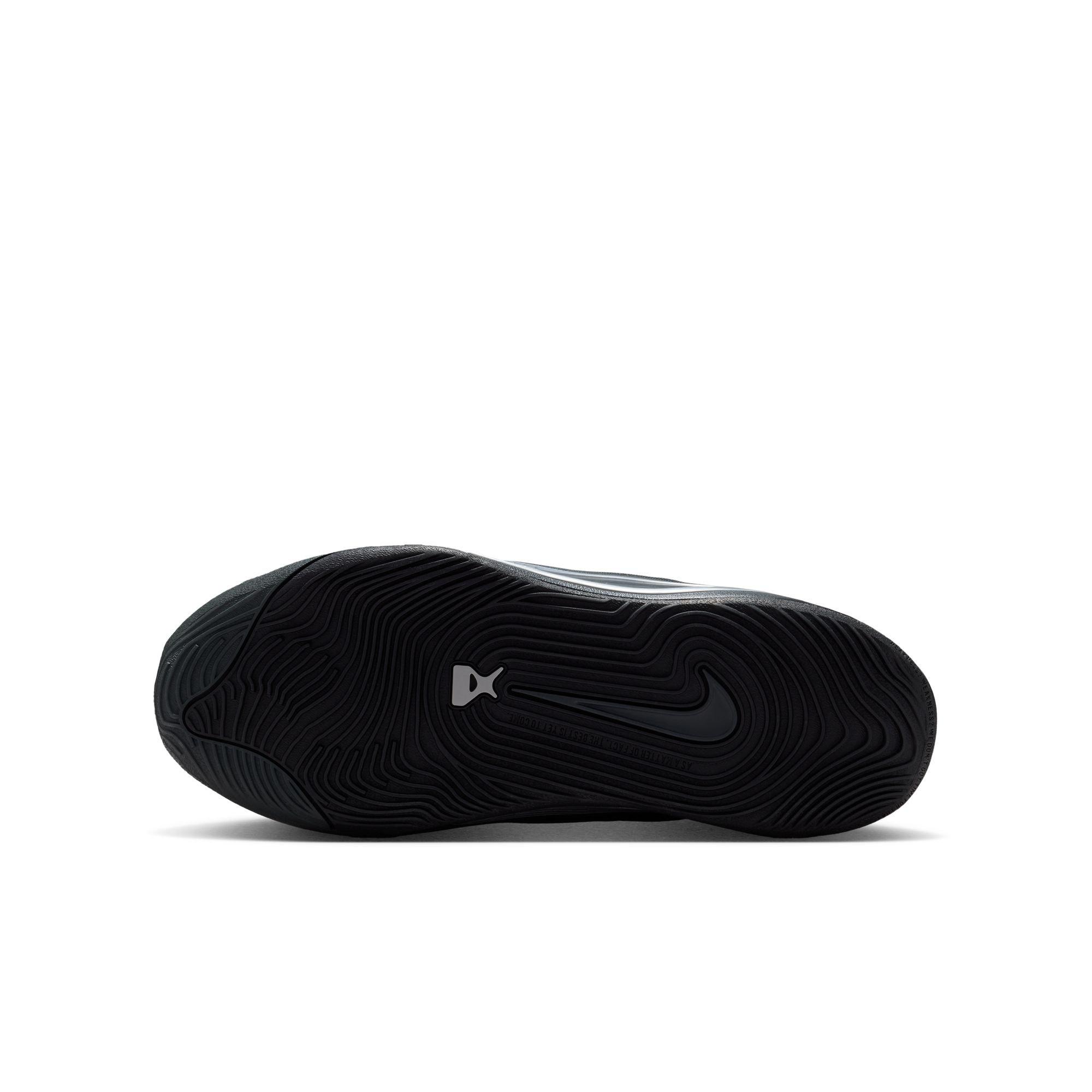 Nike A'One Grade School Kids' "Smoke Grey" Basketball Shoe