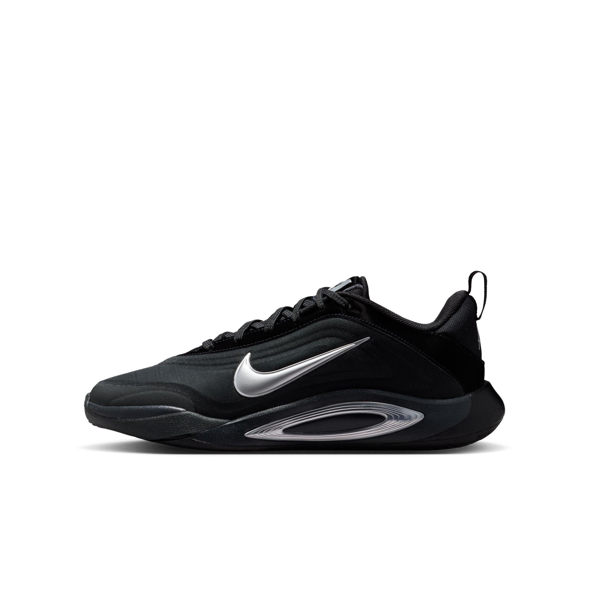 Nike A'One Grade School Kids' "Smoke Grey" Basketball Shoe