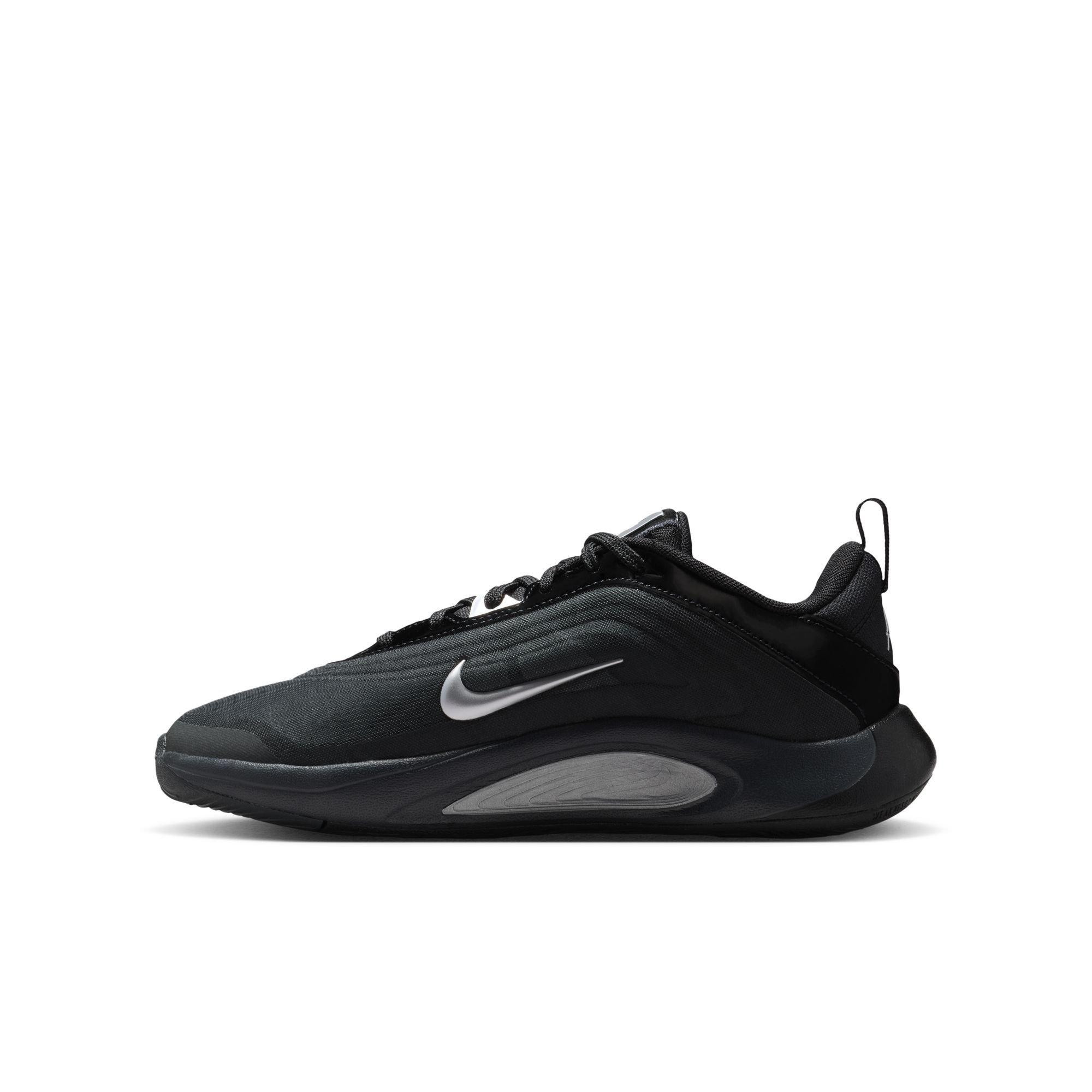 Nike A'One Grade School Kids' "Smoke Grey" Basketball Shoe