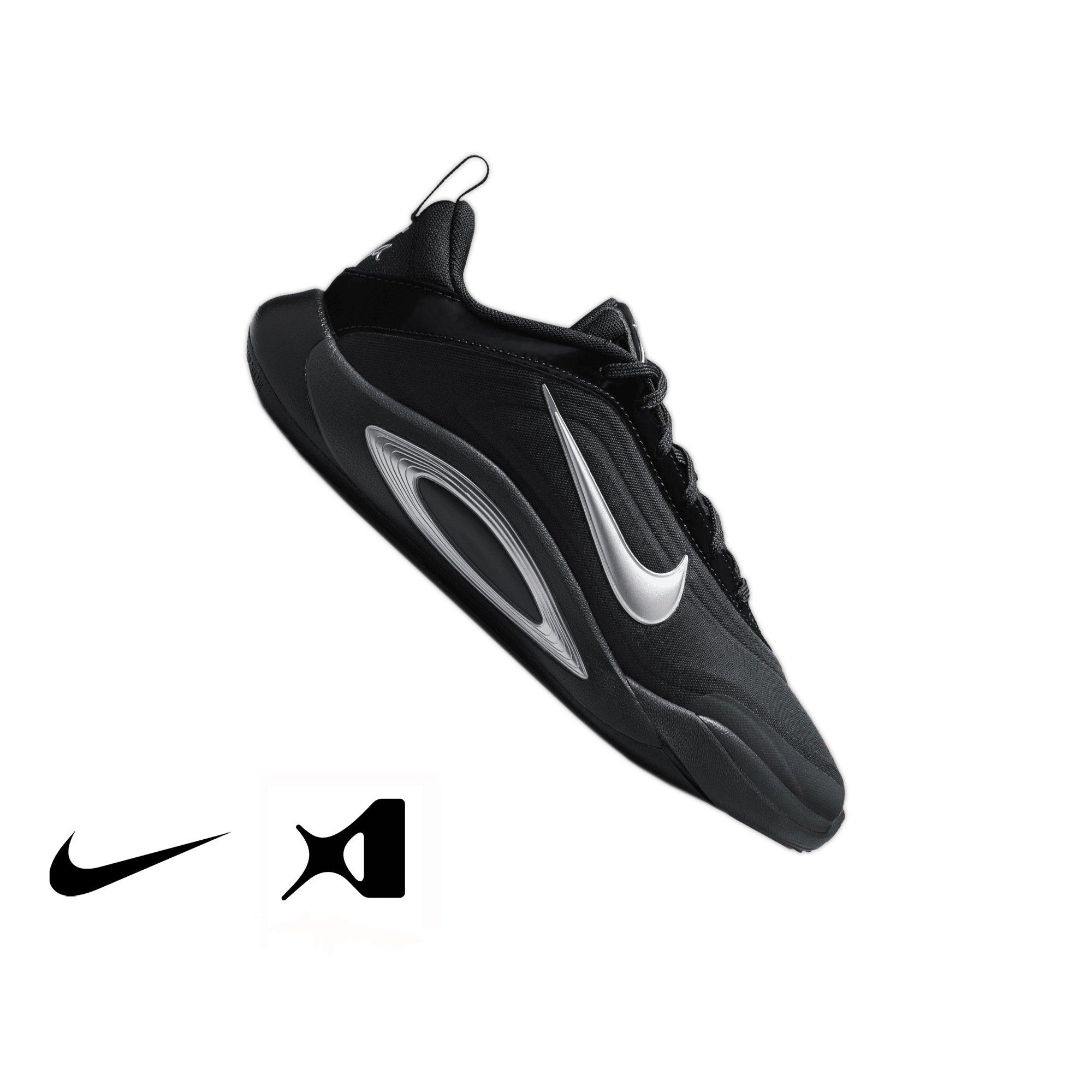 Nike A'One Grade School Kids' "Smoke Grey" Basketball Shoe