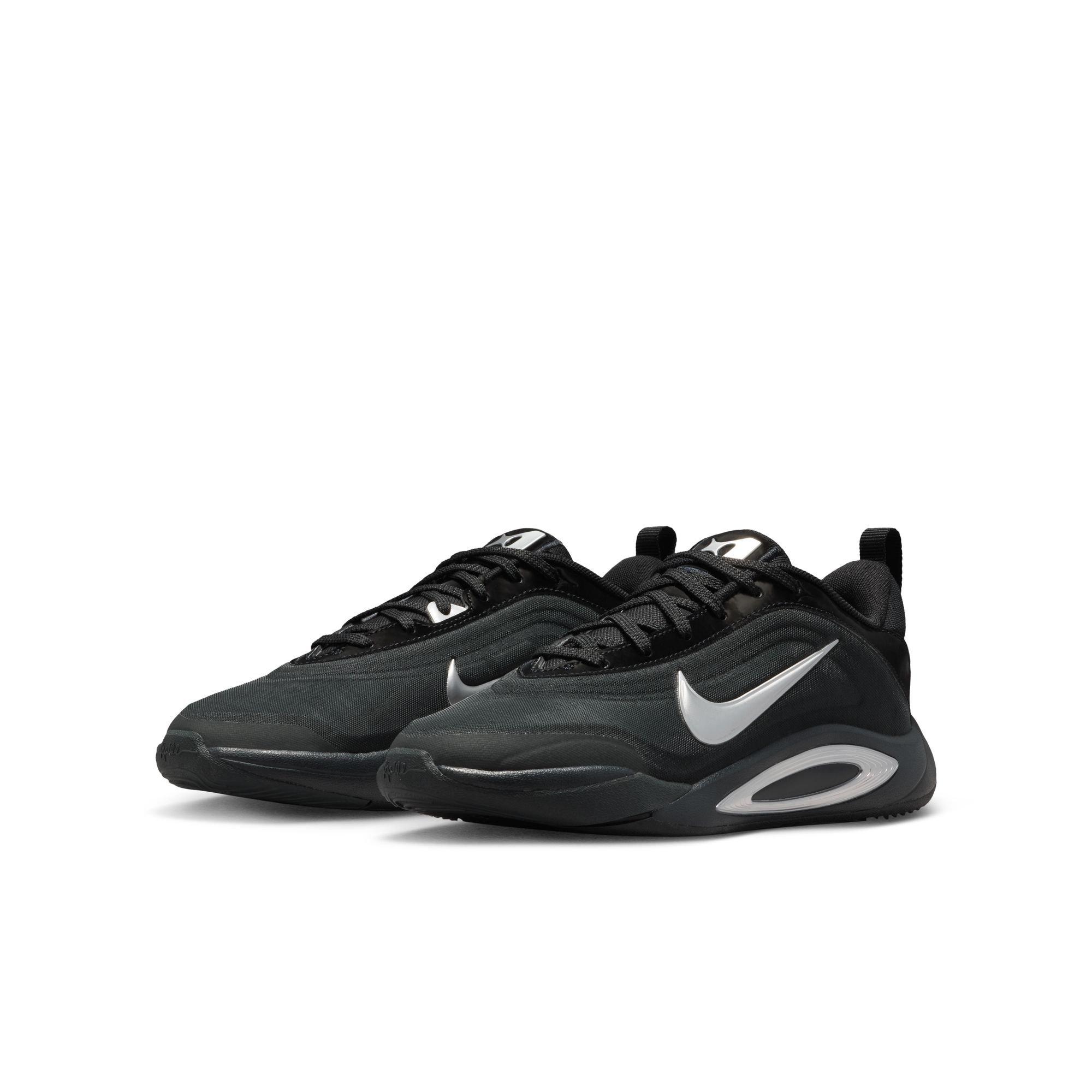 Nike A'One Grade School Kids' "Smoke Grey" Basketball Shoe