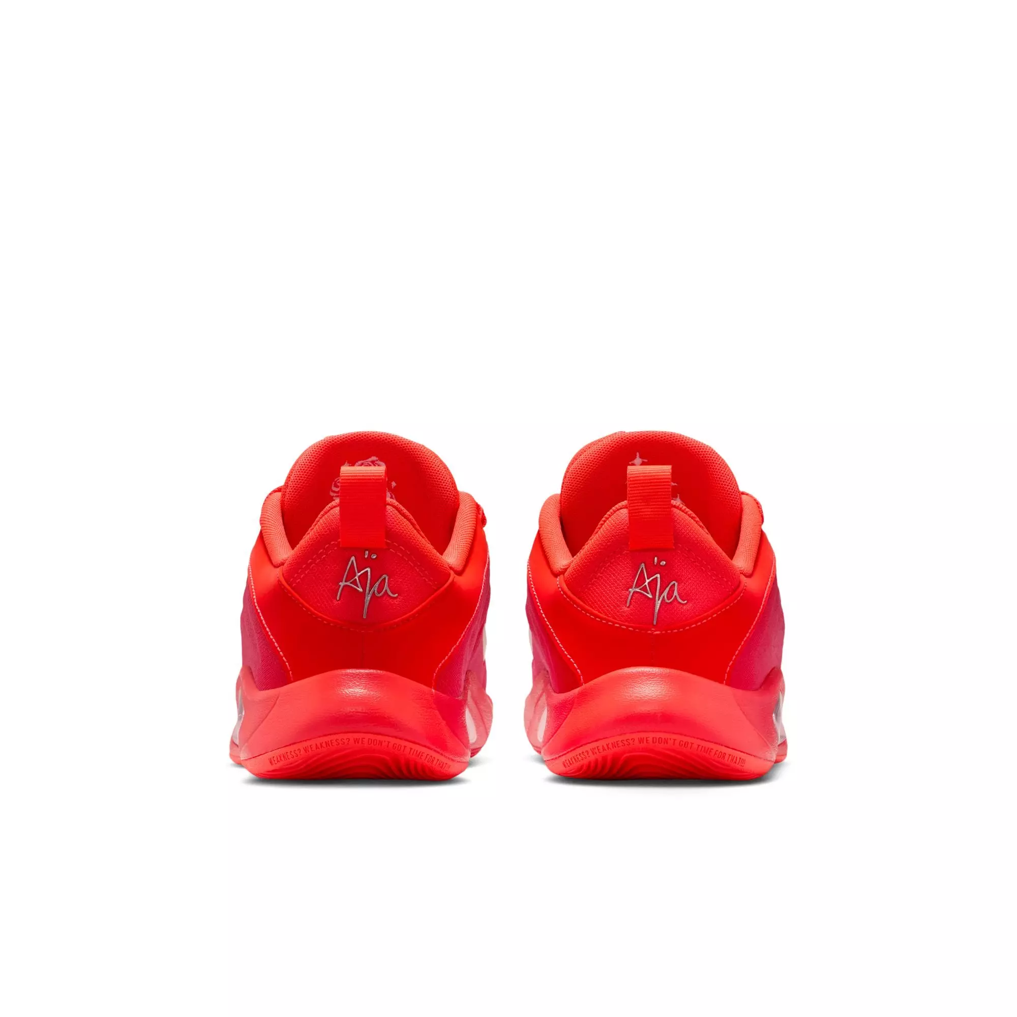 Nike A'One "Royal Flame" Grade School Kids' Basketball Shoe - BRIGHT CRIMSON/PINK FOAM