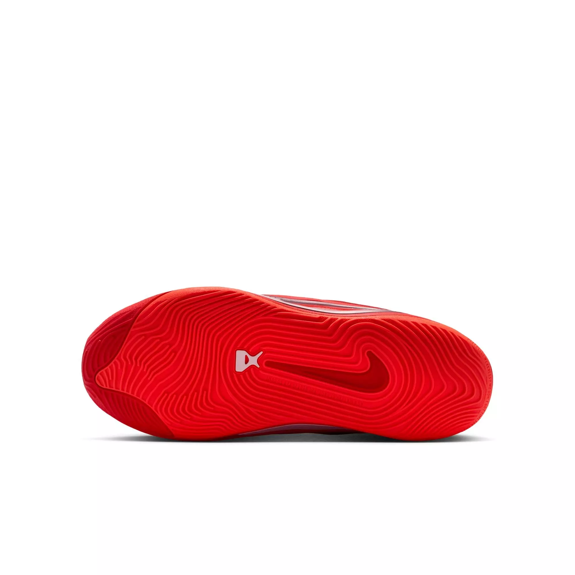 Nike A'One "Royal Flame" Grade School Kids' Basketball Shoe - BRIGHT CRIMSON/PINK FOAM