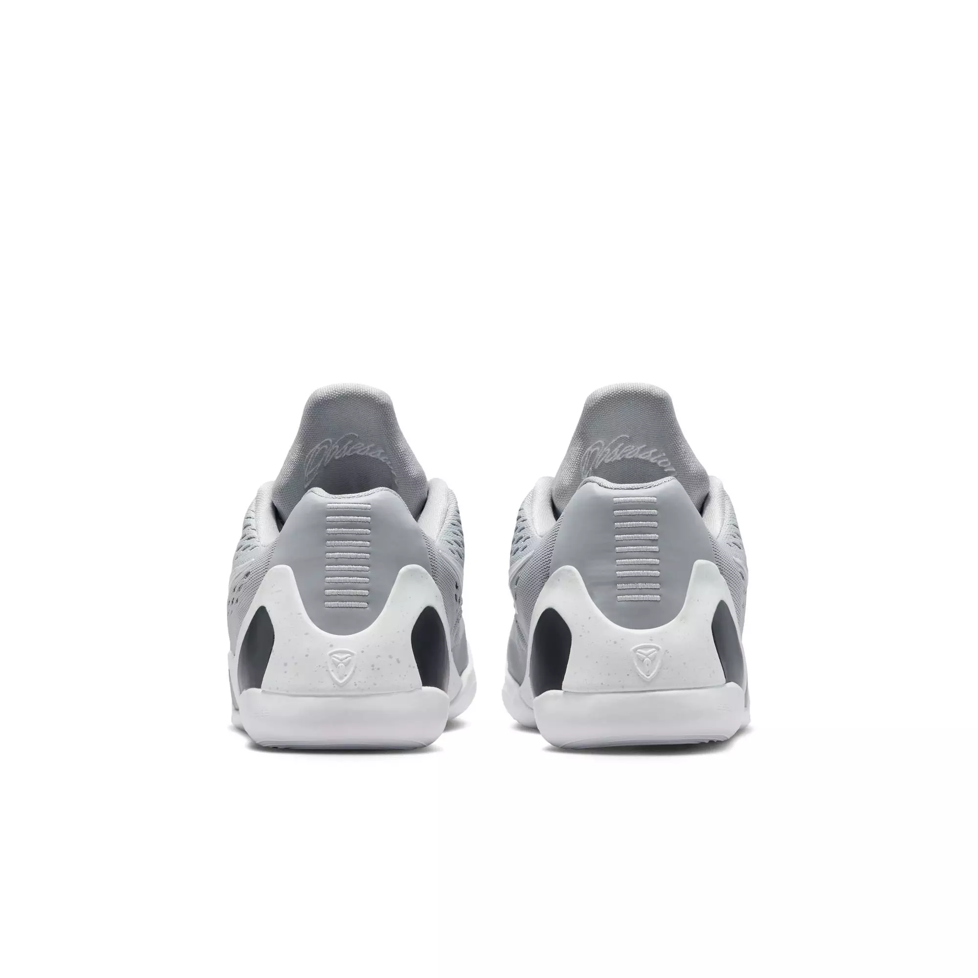 Nike Kobe IX "Wolf Grey" Grade School Kids' Basketball Shoe - WOLF GREY/WHITE