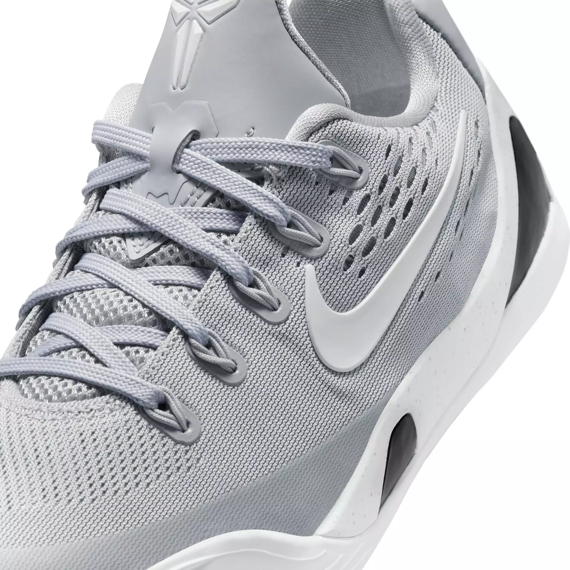 Nike Kobe IX "Wolf Grey" Grade School Kids' Basketball Shoe - WOLF GREY/WHITE