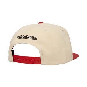 Mitchell & Ness Cincinnati Reds Across Board Snapback Hat-Cream