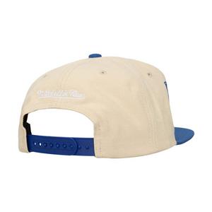 Mitchell & Ness Los Angeles Dodgers Across Board Snapback Hat-Cream