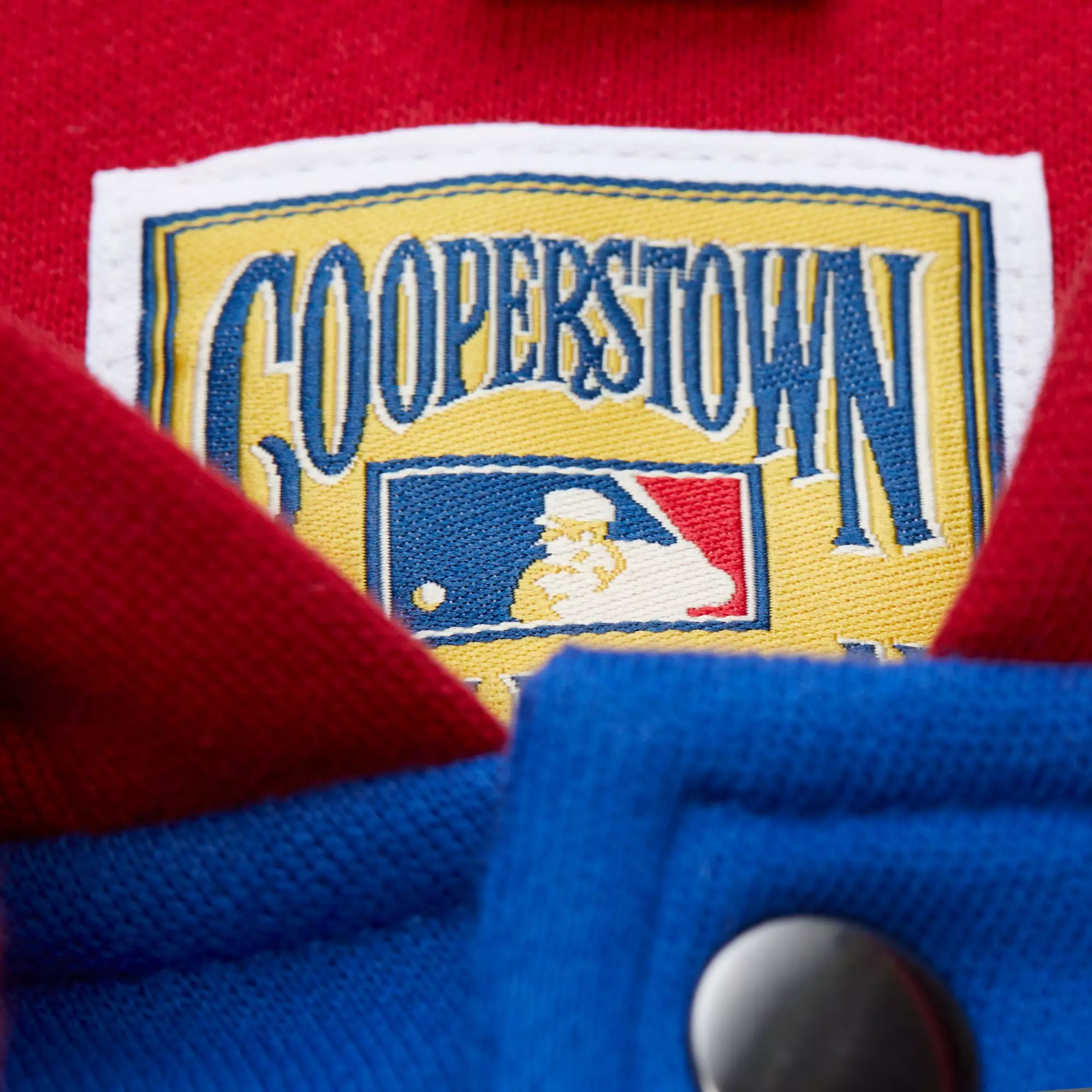 Mitchell & Ness Atlanta Braves Courtside Fleece Jacket-Royal - ROYAL