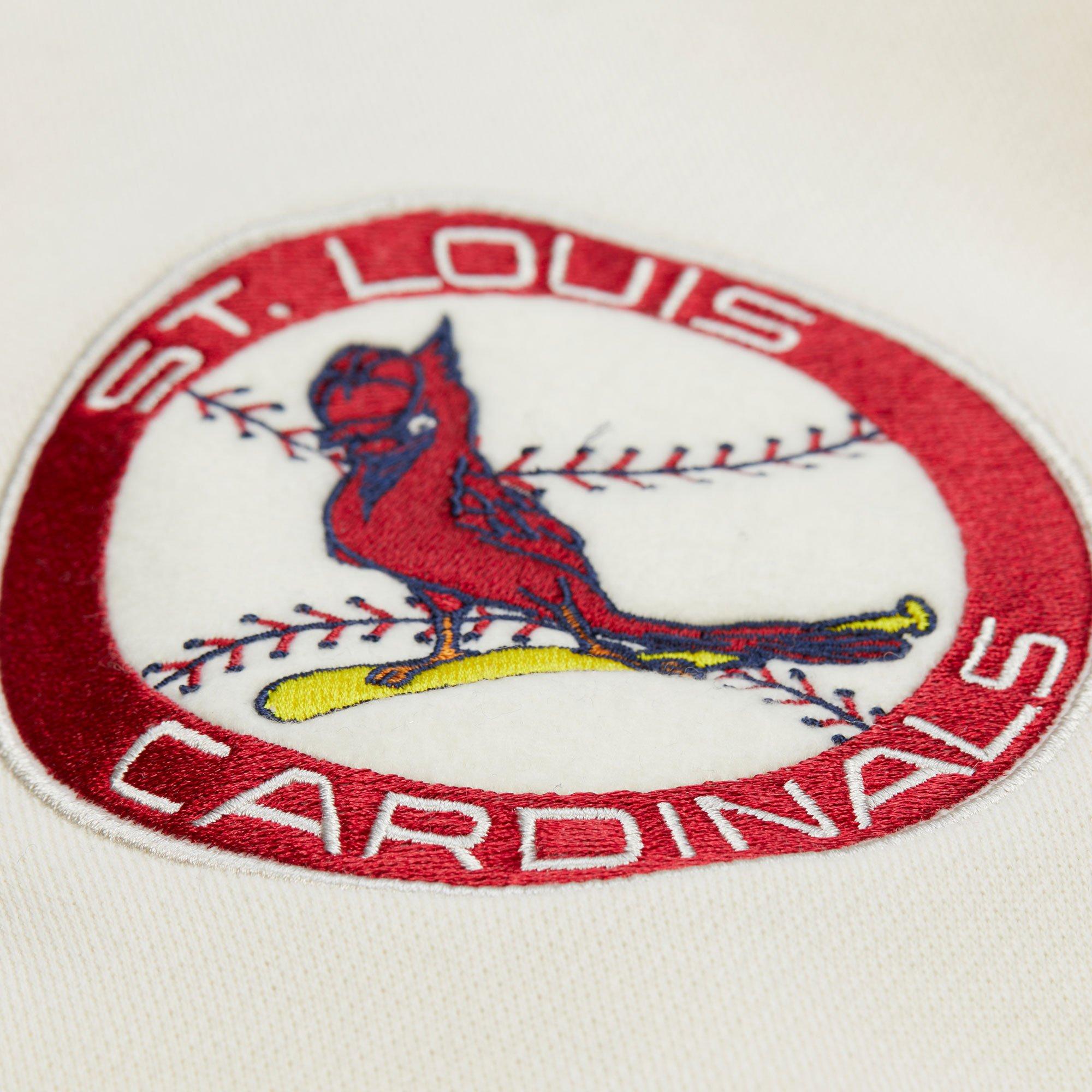 Mitchell & Ness St. Louis Cardinals Sideline Fleece Jacket - Navy - NAVY Thumbnail View 5