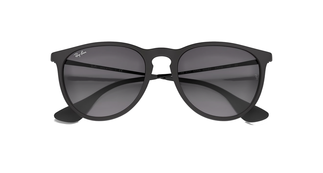 Ray-Ban Erika Classic Sunglasses - Black - BLACK Thumbnail View 3