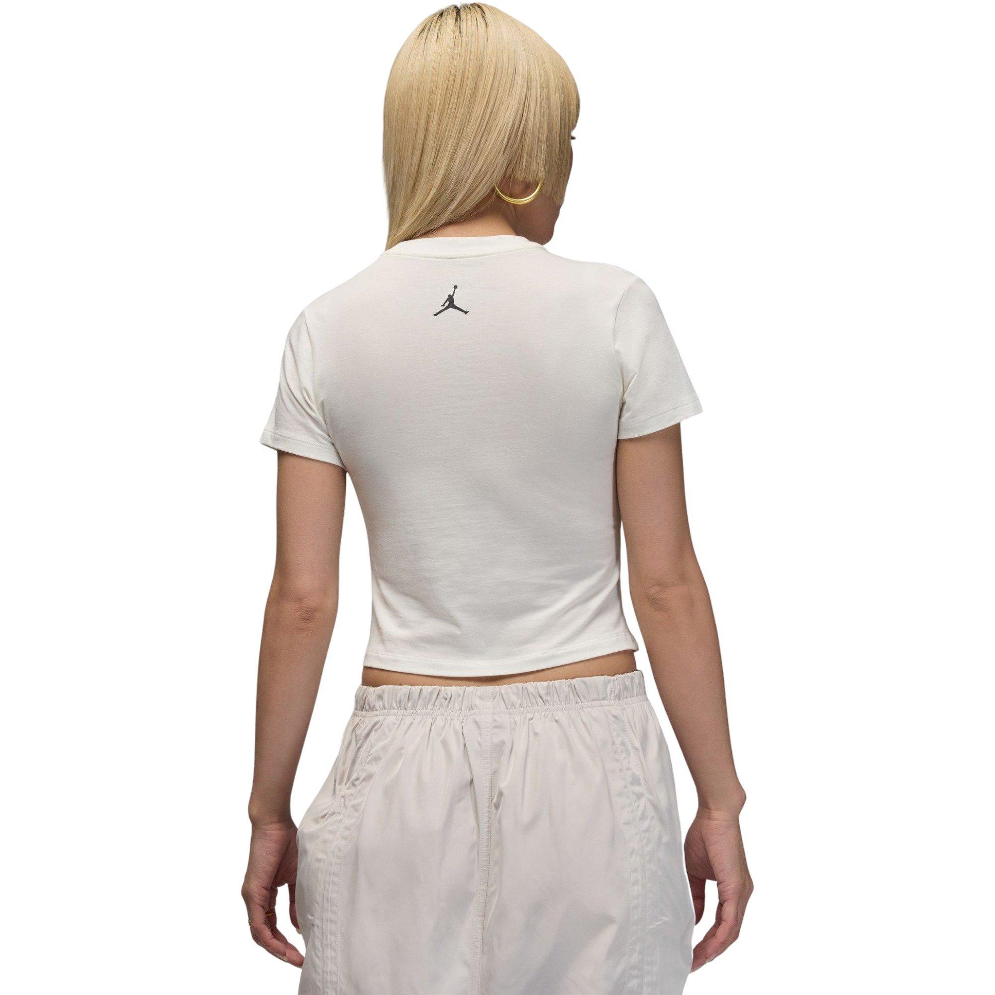 Jordan Women's Slim Fit Necklace Tee - Sail - SAIL Thumbnail View 2