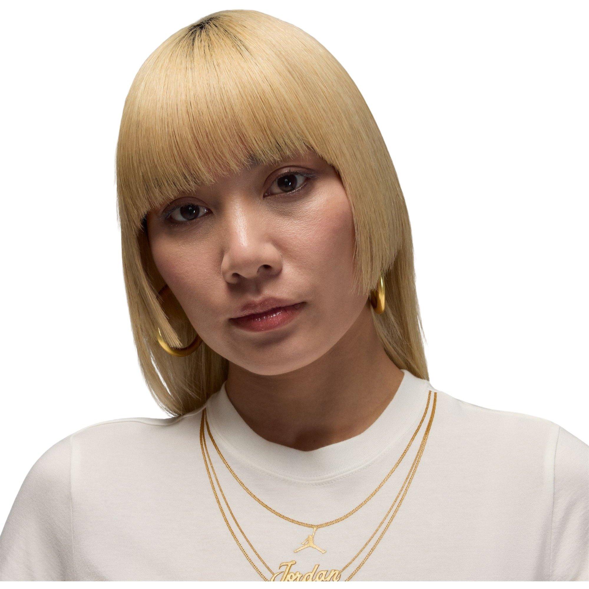 Jordan Women's Slim Fit Necklace Tee - Sail - SAIL Thumbnail View 3