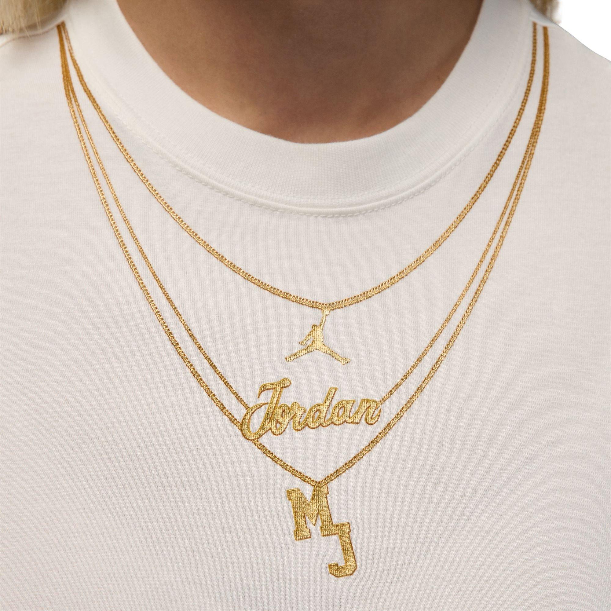 Jordan Women's Slim Fit Necklace Tee - Sail - SAIL Thumbnail View 4