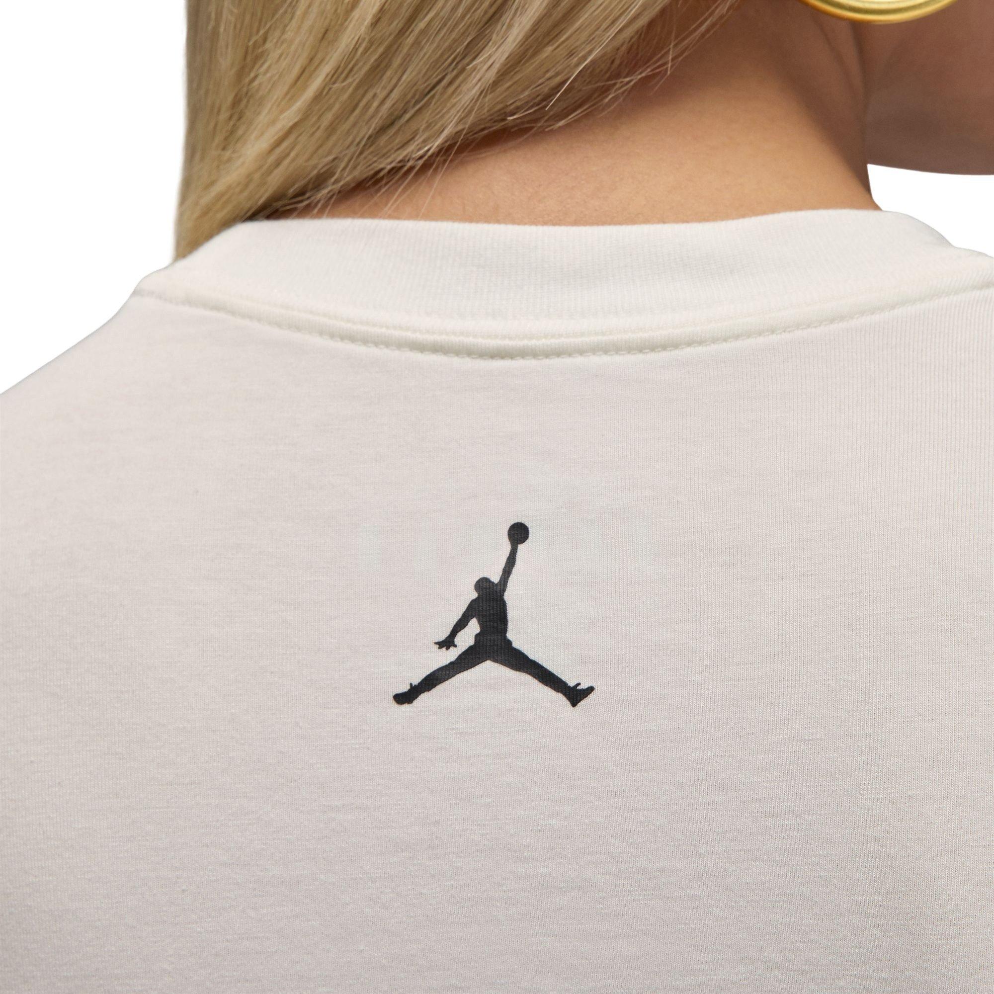 Jordan Women's Slim Fit Necklace Tee - Sail - SAIL Thumbnail View 5