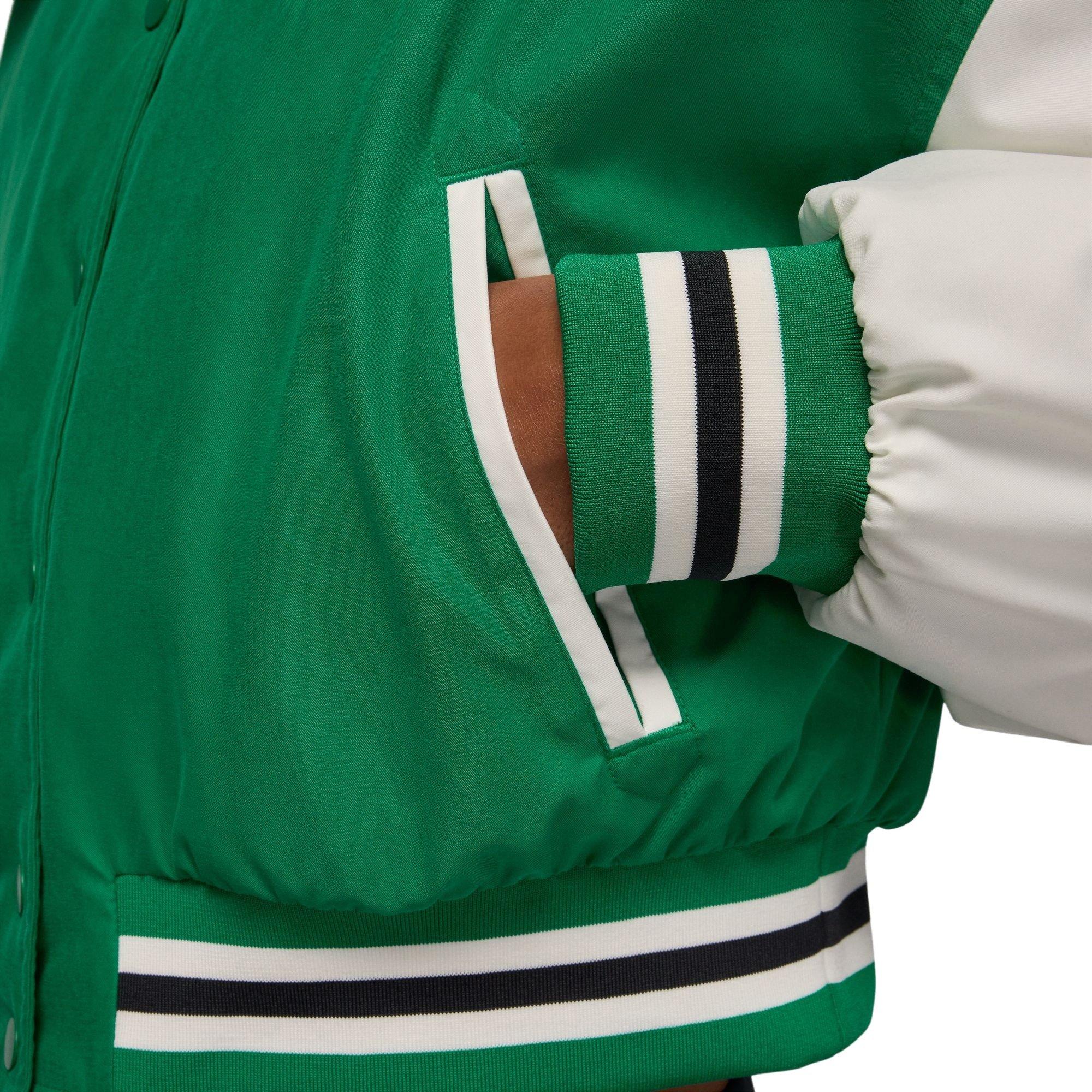 Jordan Women's Brooklyn Therma-FIT Varsity Jacket - GREEN Thumbnail View 6