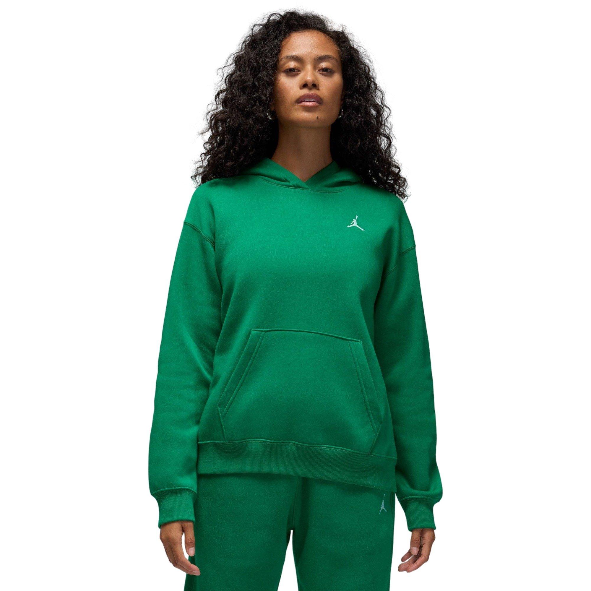 Jordan Women's Brooklyn Fleece Pullover Hoodie - GREEN Thumbnail View 1