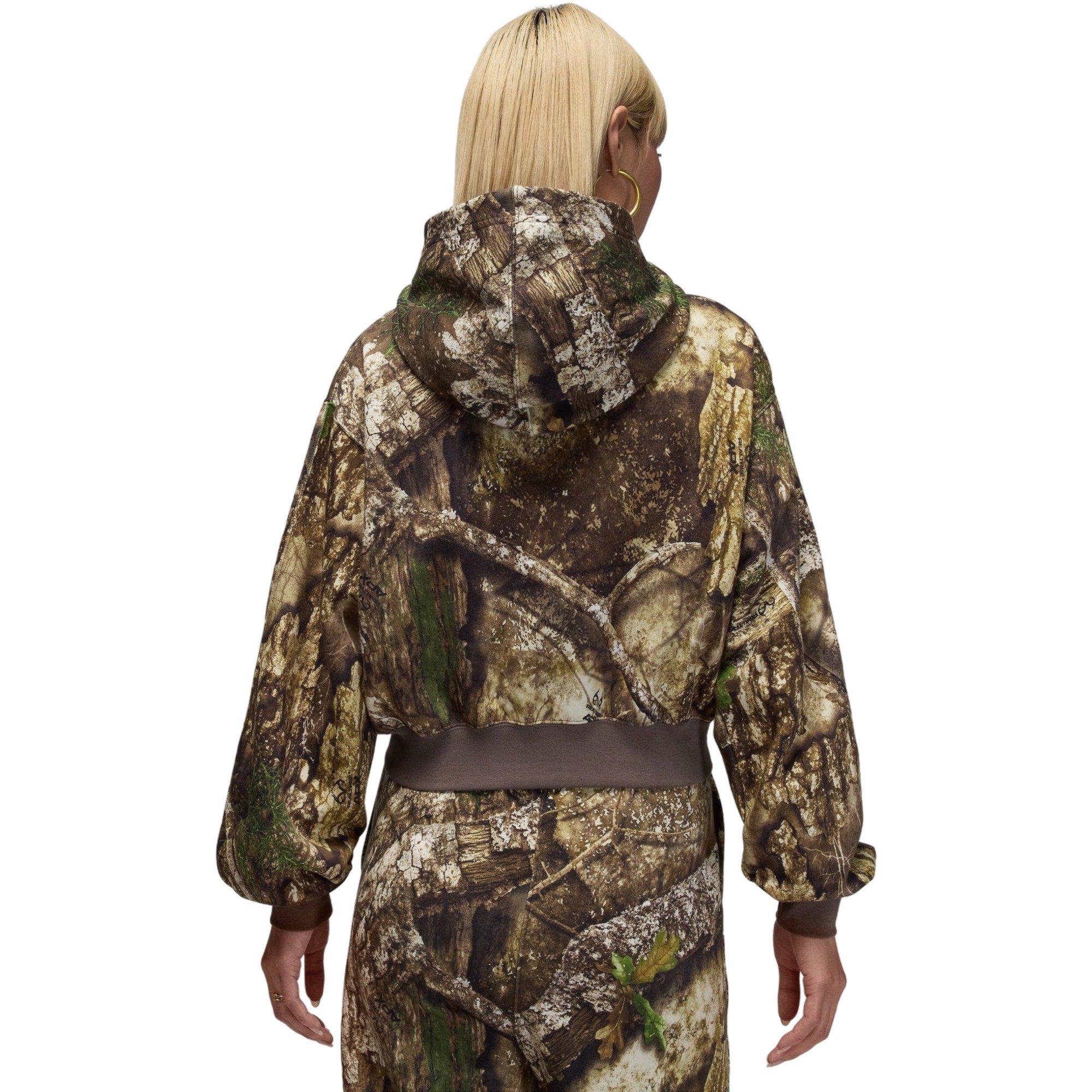 Jordan x Realtree&nbsp;Women's Brooklyn Fleece&nbsp;Cropped Full-Zip Jacket - CAMOUFLAGE Thumbnail View 2