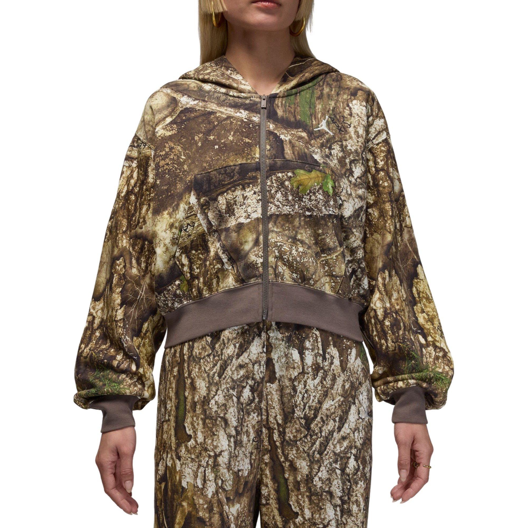 Jordan x Realtree&nbsp;Women's Brooklyn Fleece&nbsp;Cropped Full-Zip Jacket - CAMOUFLAGE Thumbnail View 4