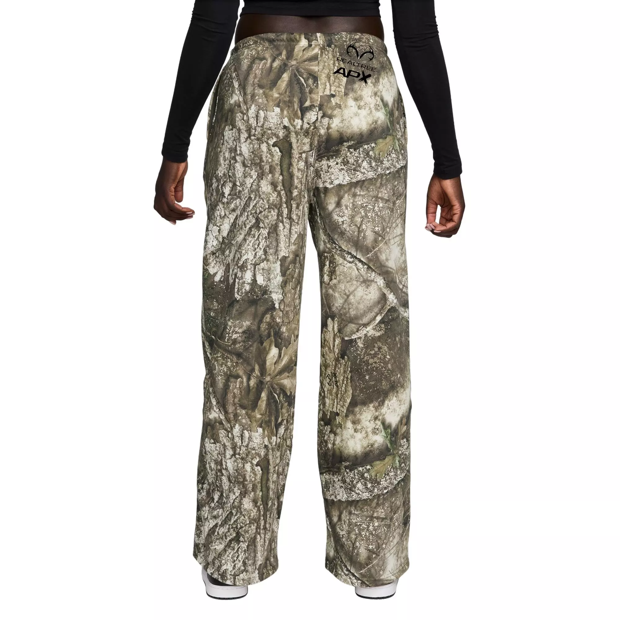 Jordan x Realtree Women's Brooklyn Fleece Open-Hem Pants - CAMOUFLAGE