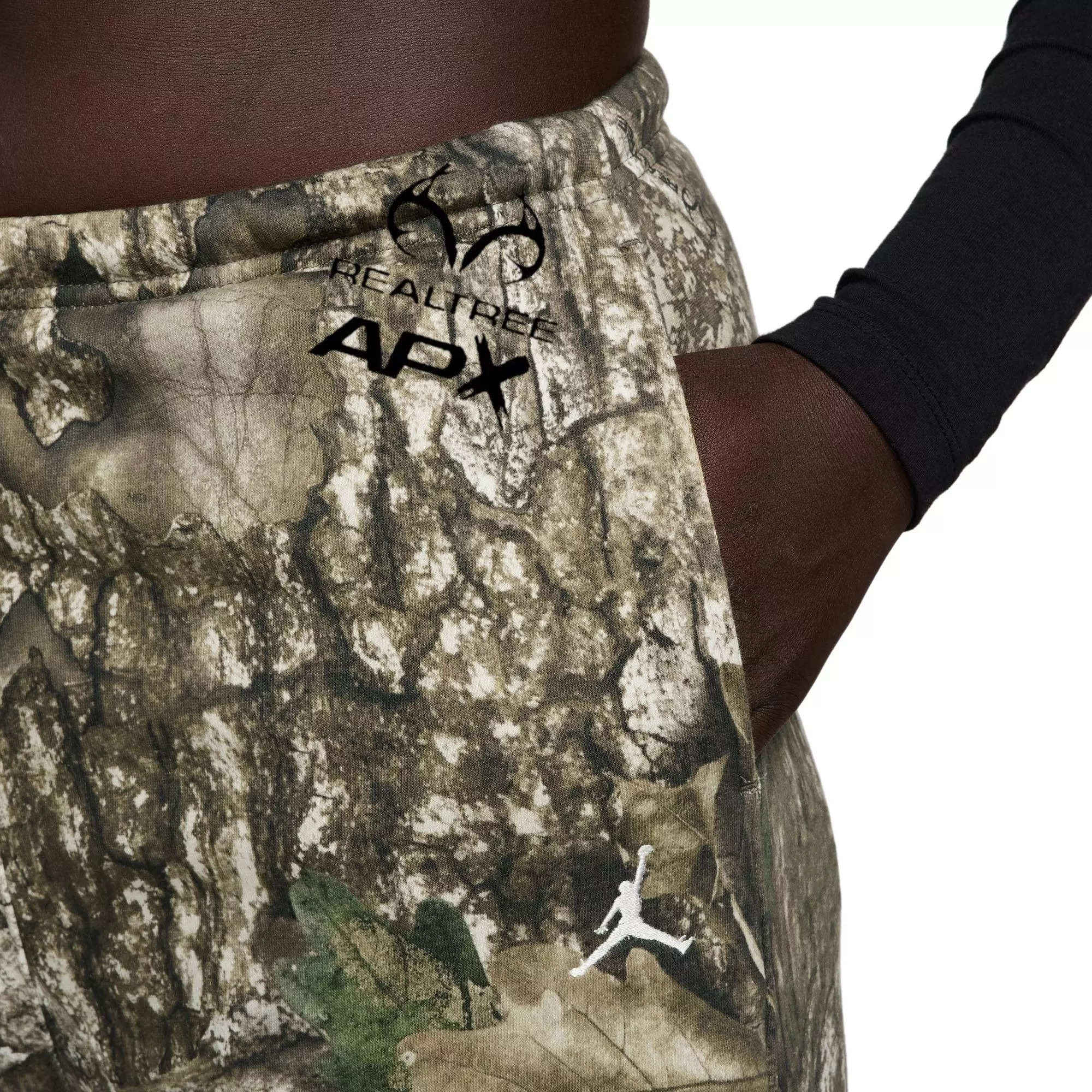 Jordan x Realtree Women's Brooklyn Fleece Open-Hem Pants - CAMOUFLAGE
