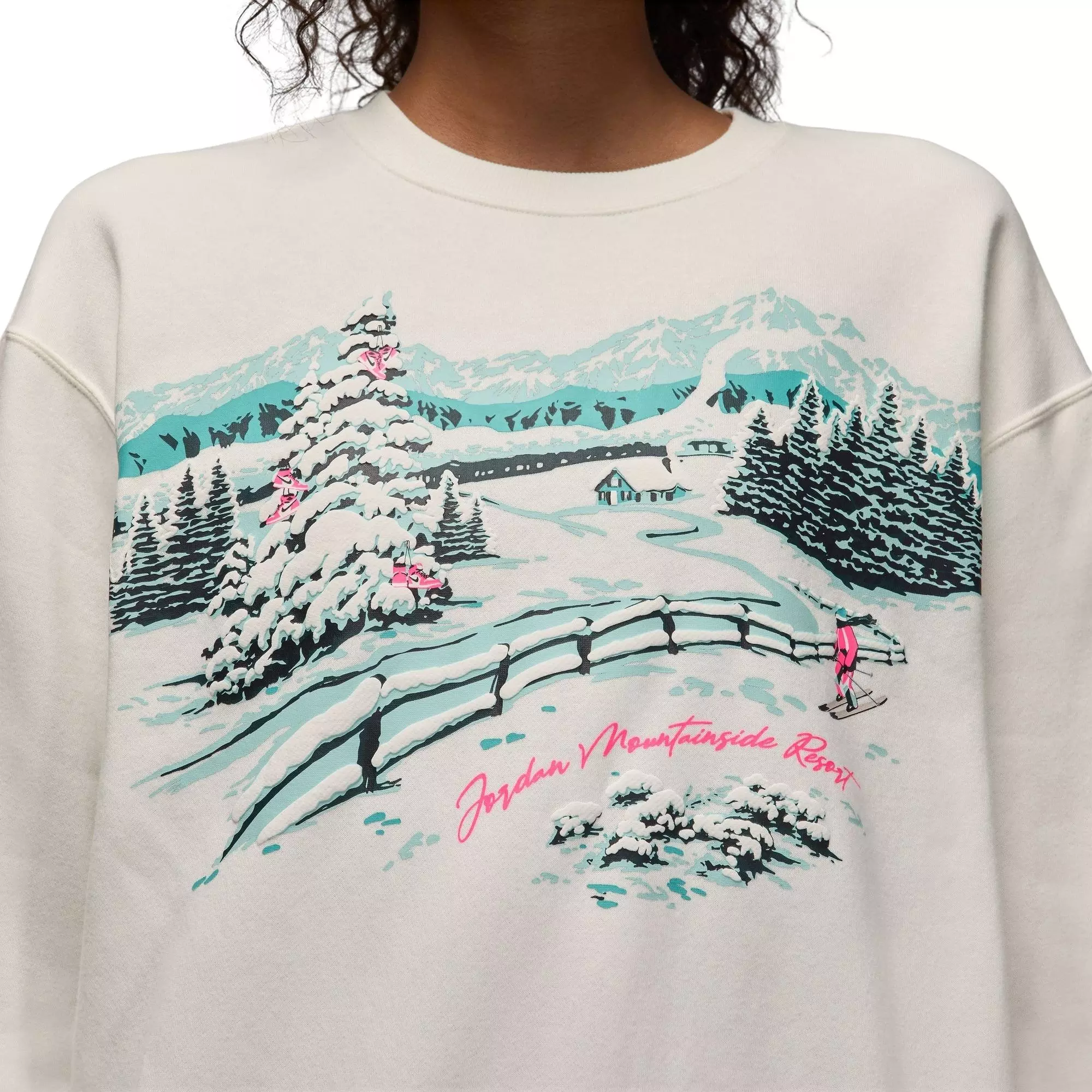 Jordan Women's Brooklyn Fleece Crew-Neck Sweatshirt - SAIL