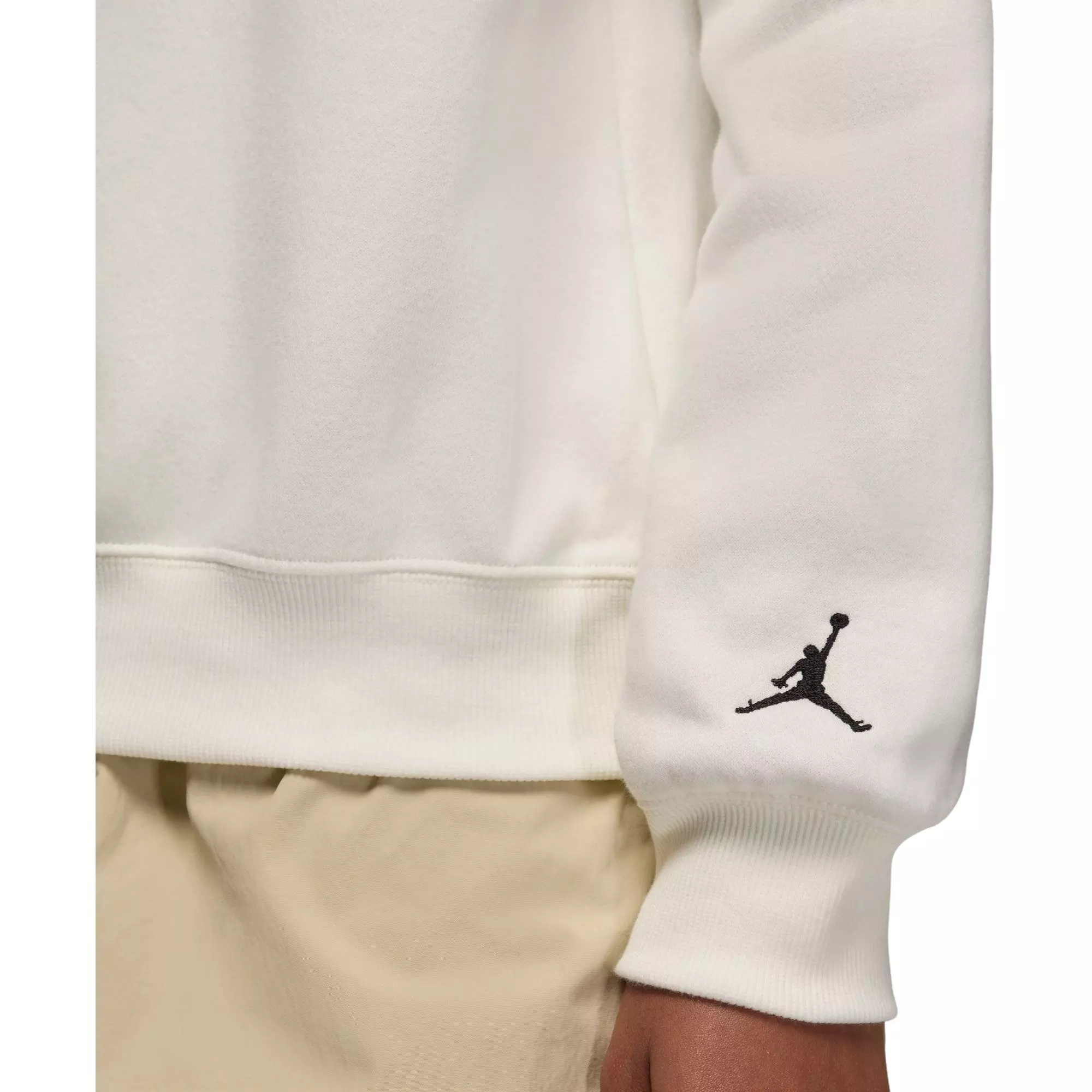 Jordan Women's Brooklyn Fleece Crew-Neck Sweatshirt - SAIL