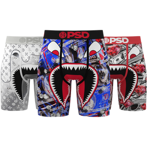 PSD Men's Warface Kicks Retro Underwear-3PK