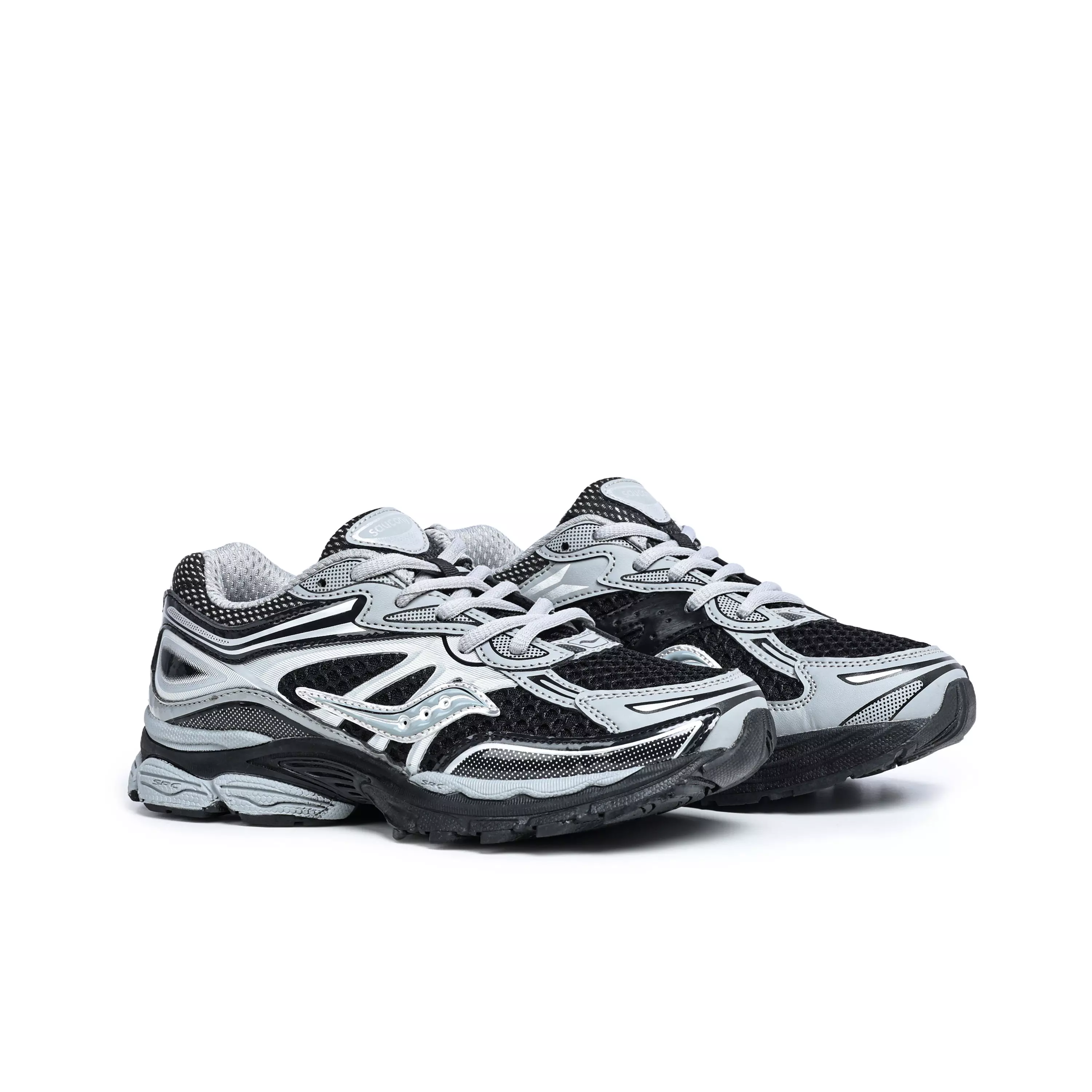 Saucony Omni 9 "Black/Silver" Grade School Boys' Shoe - BLACK/SILVER