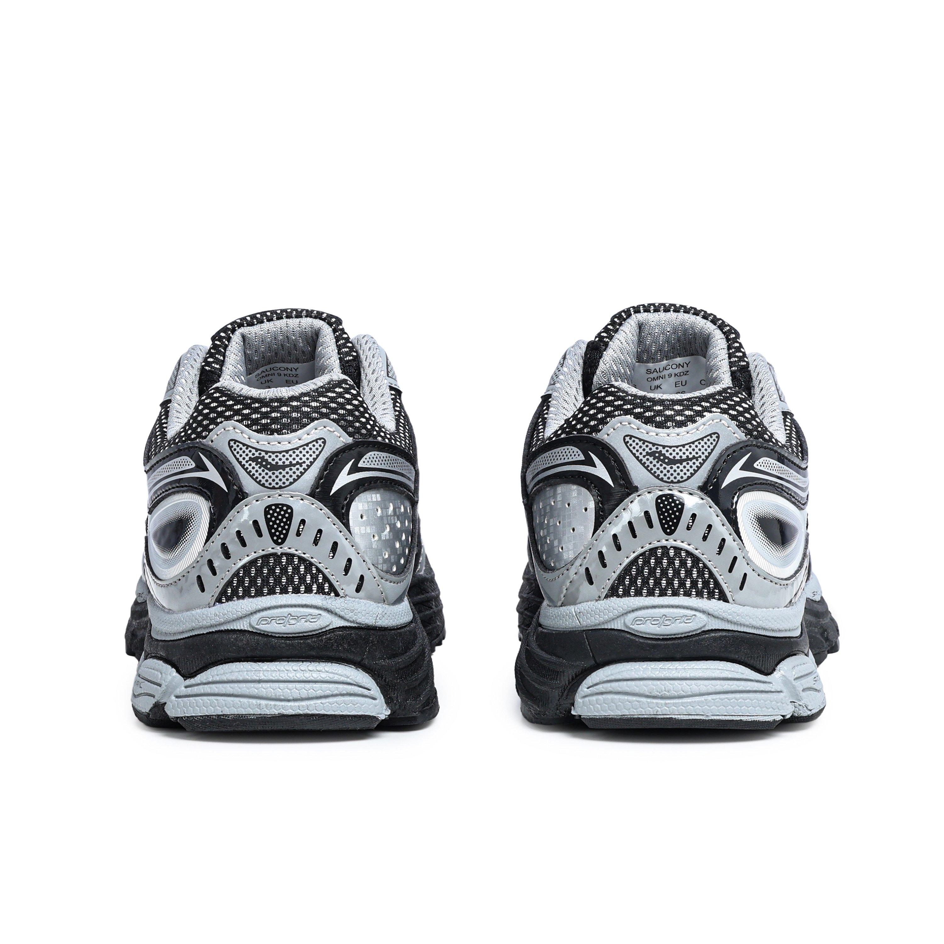 Saucony Omni 9 Grade School Boys' "Black/Silver" Shoe