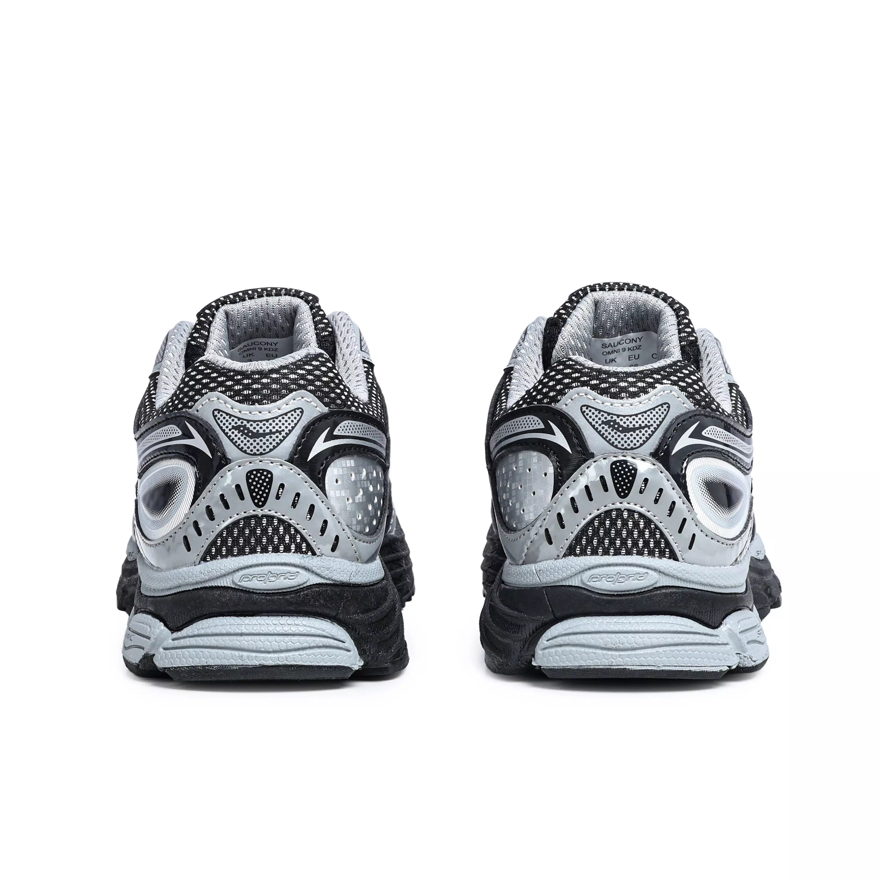 Saucony Omni 9 "Black/Silver" Grade School Boys' Shoe - BLACK/SILVER