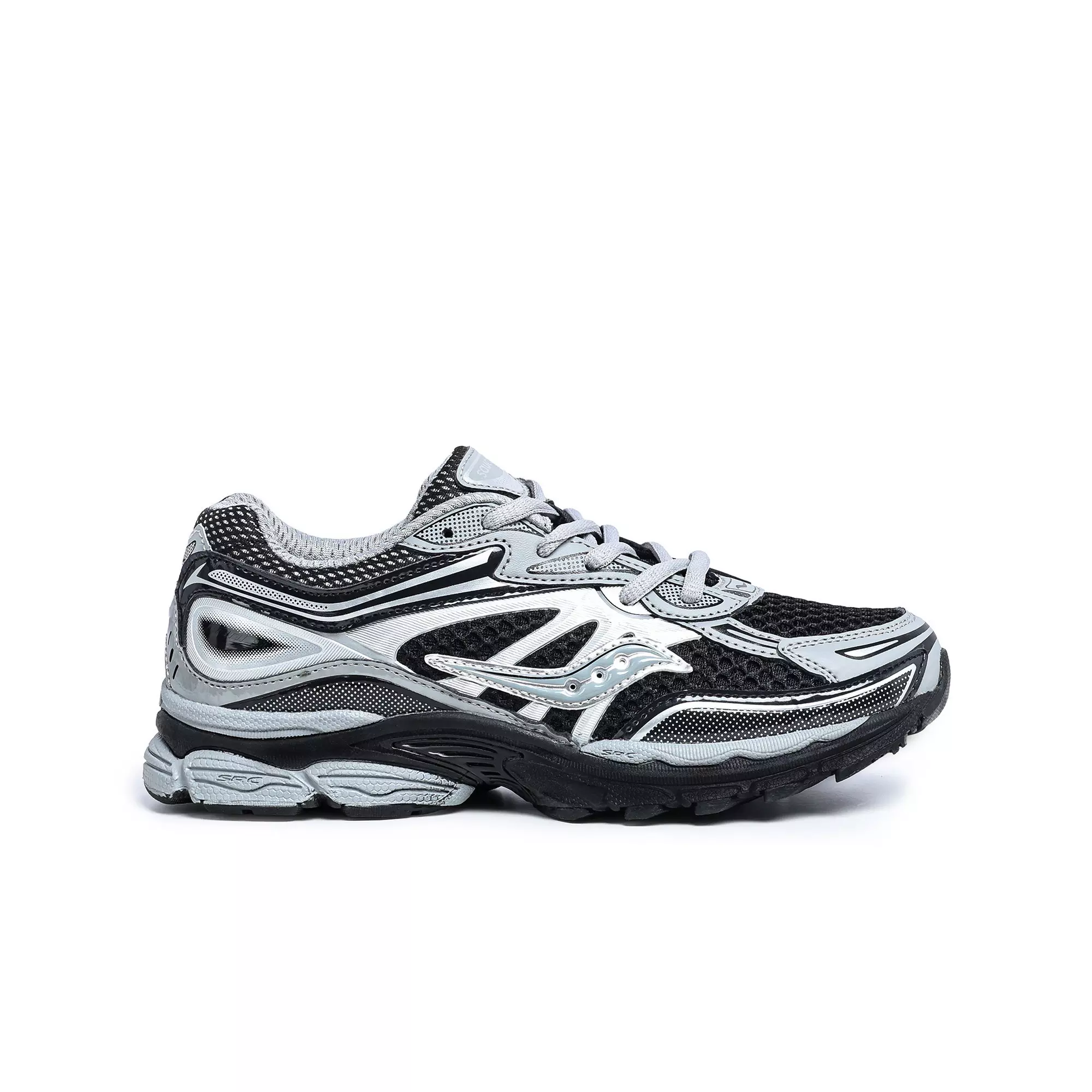 Saucony Omni 9 "Black/Silver" Grade School Boys' Shoe - BLACK/SILVER