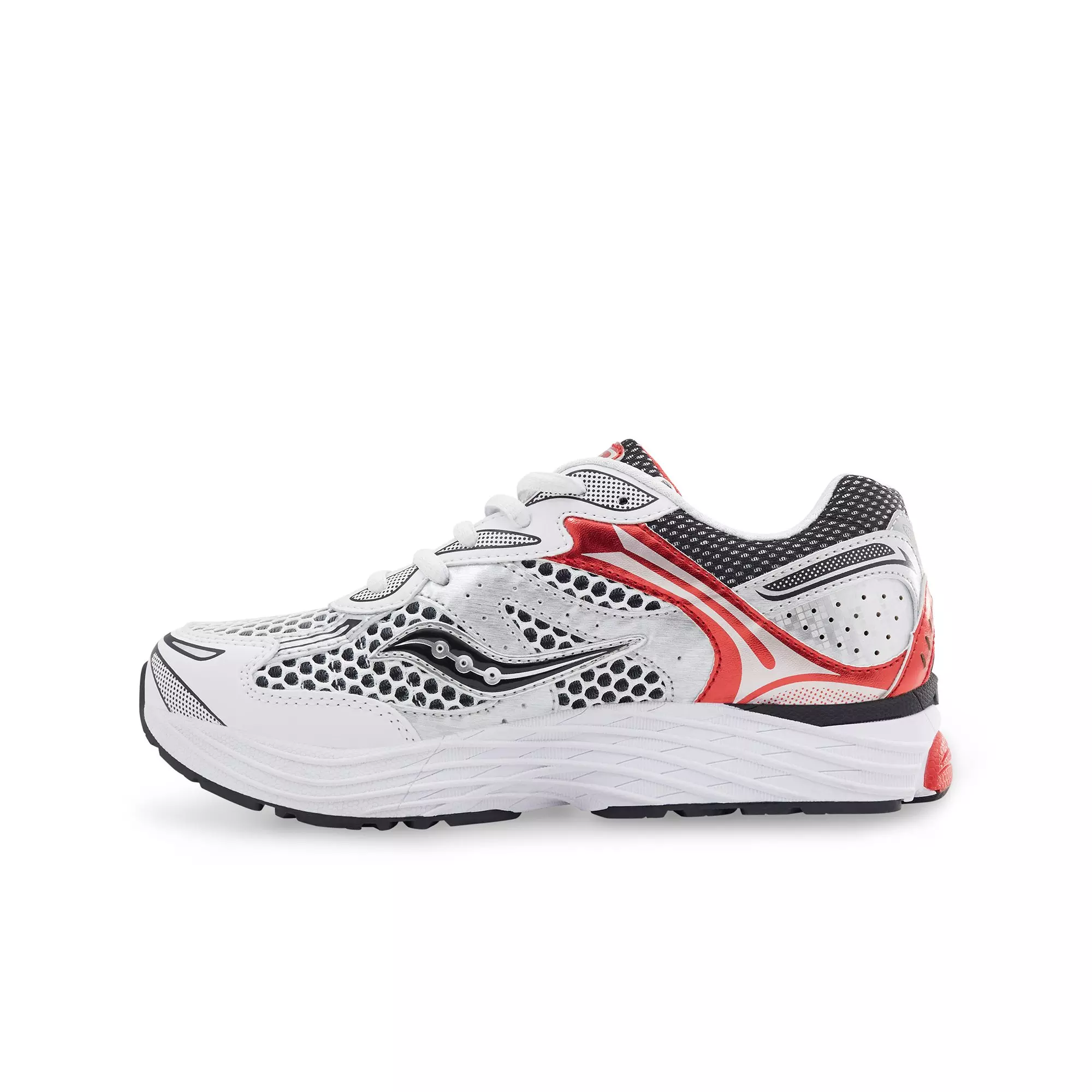 Saucony Omni 9 "White/Red" Grade School Boys' Shoe - WHITE/RED
