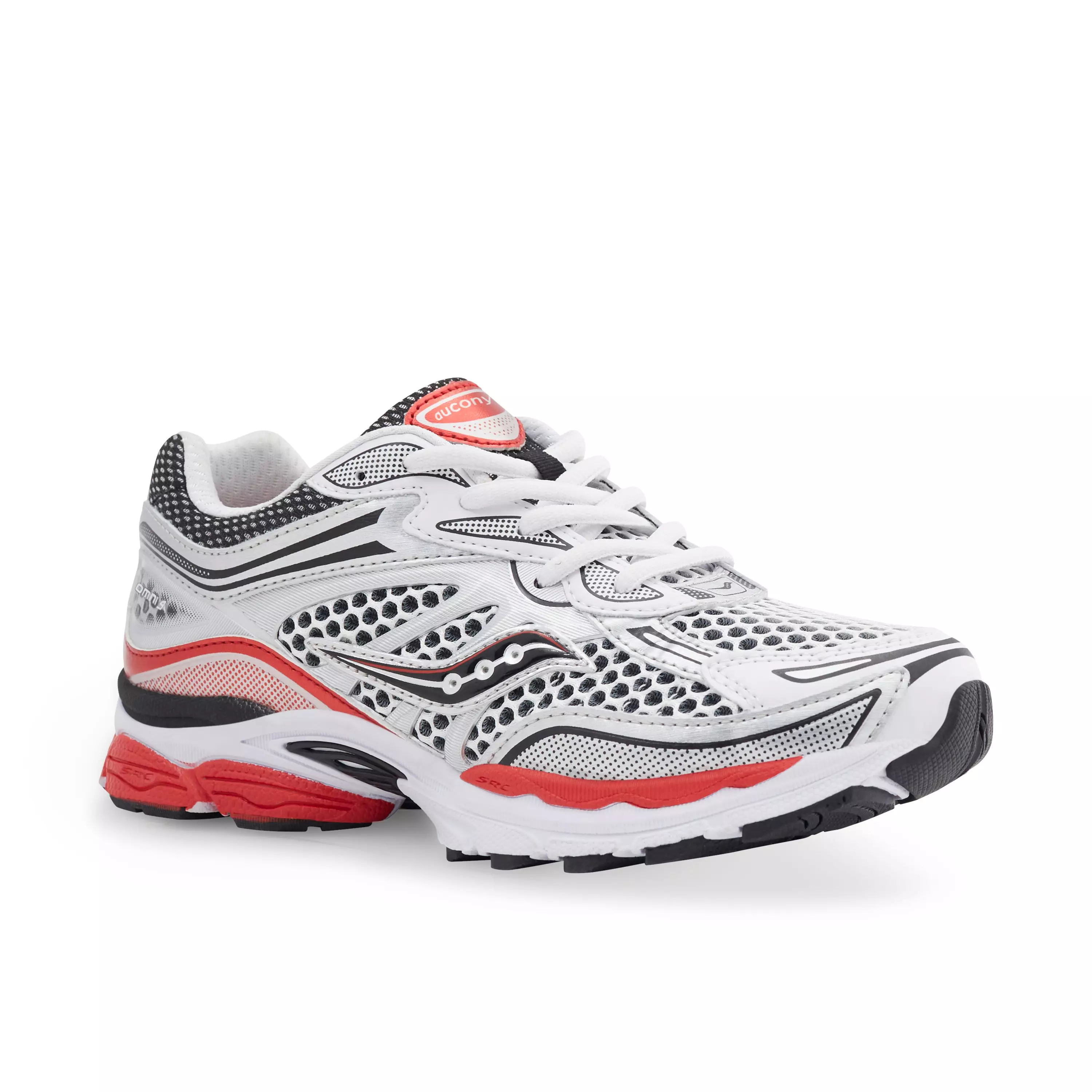 Saucony Omni 9 "White/Red" Grade School Boys' Shoe - WHITE/RED