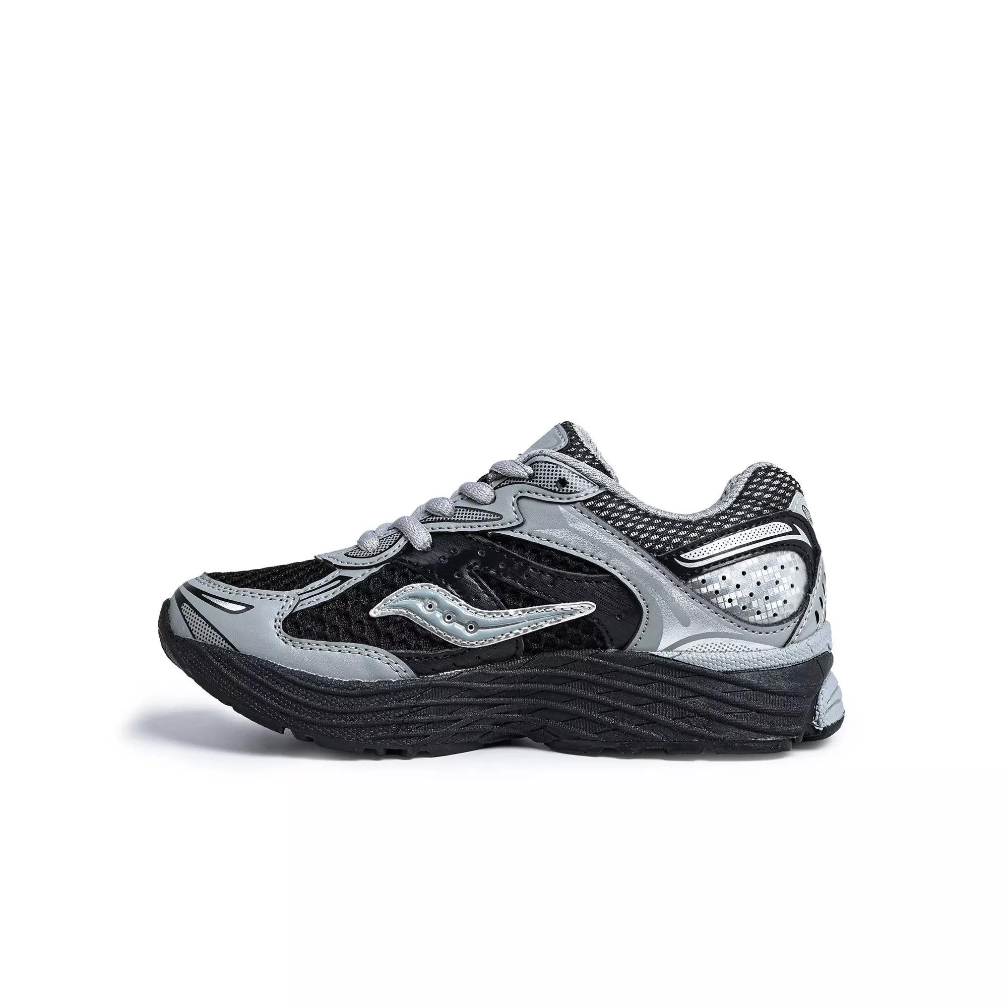 Saucony Omni 9 "Black/Silver" Preschool Boys' Shoe - BLACK/SILVER