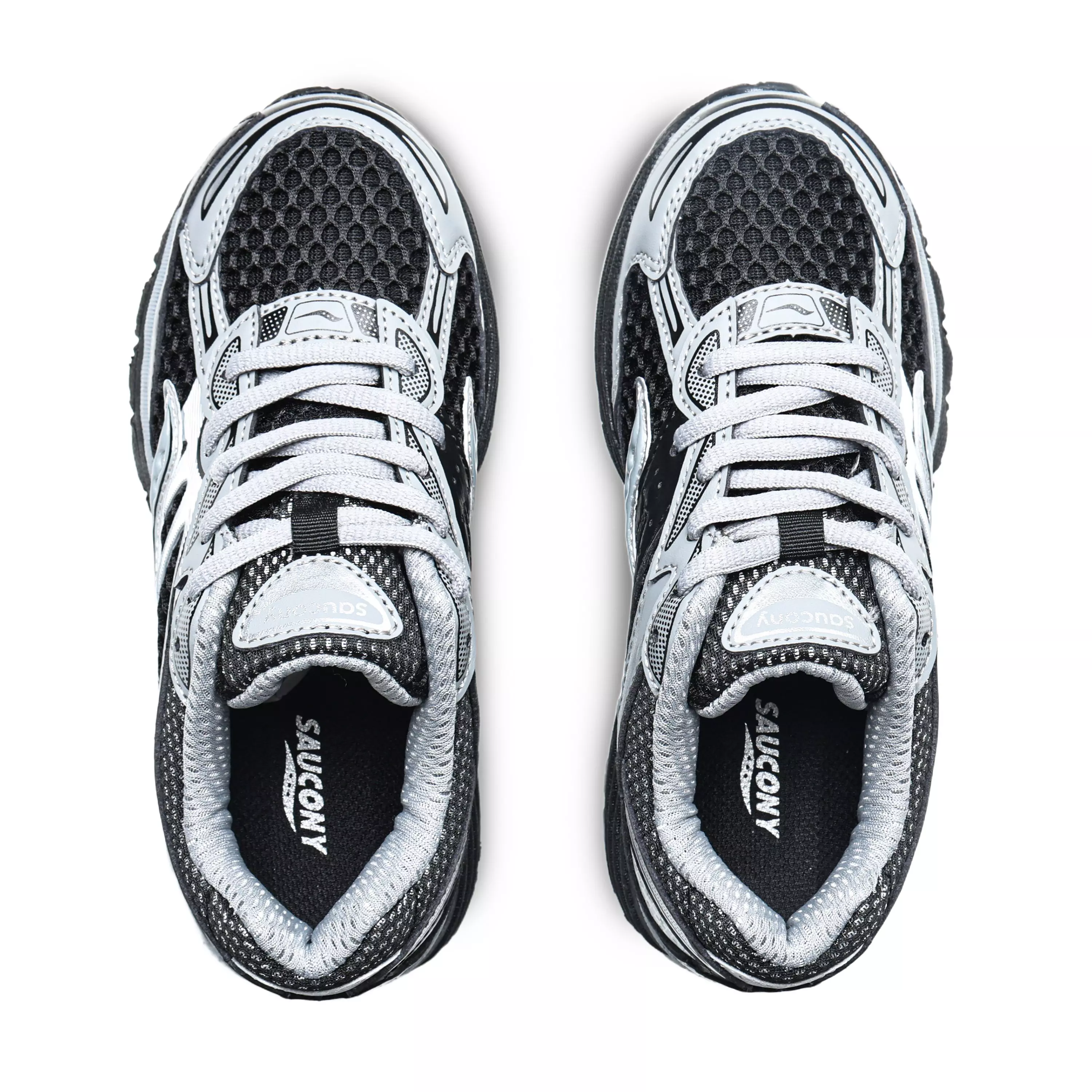 Saucony Omni 9 "Black/Silver" Preschool Boys' Shoe - BLACK/SILVER