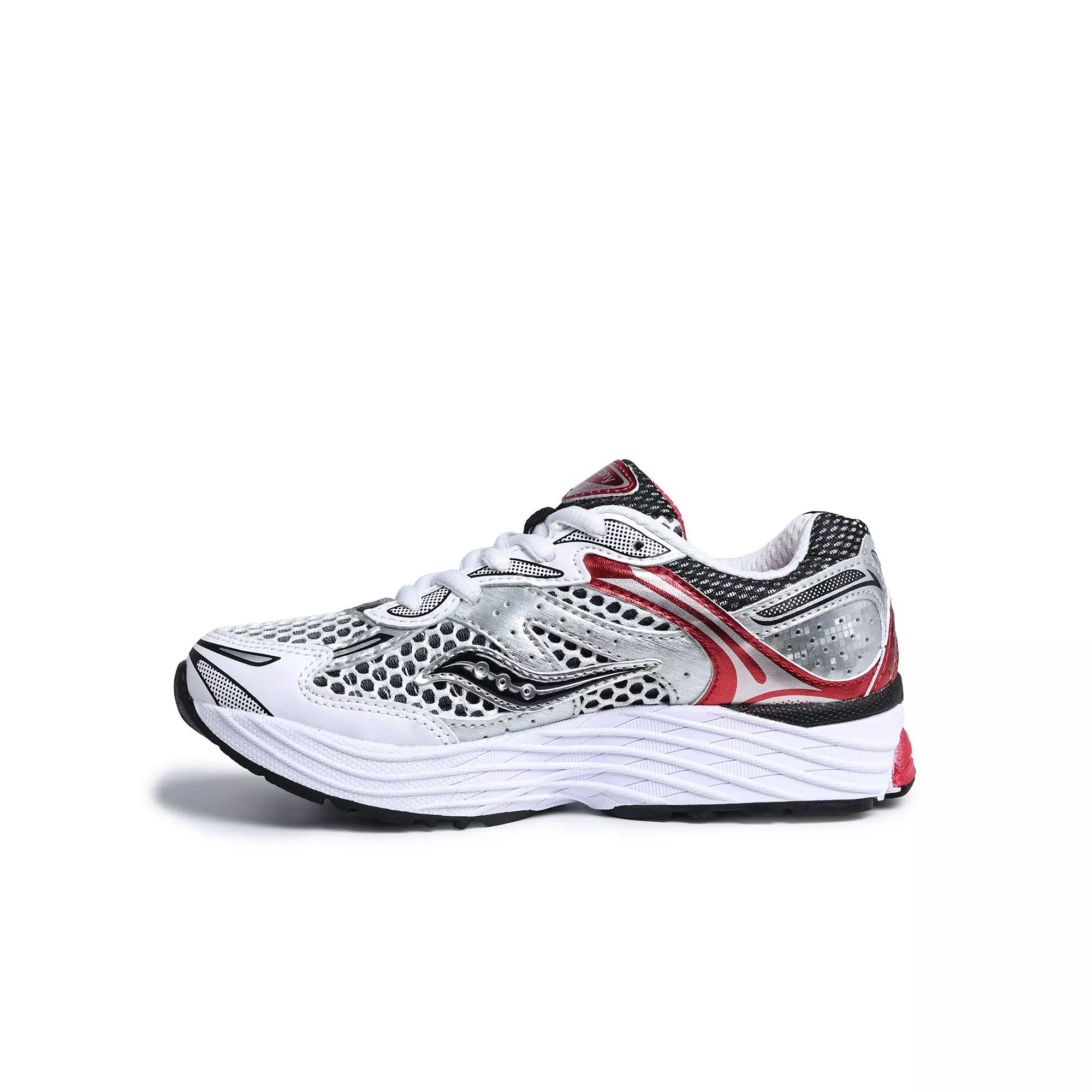Saucony Omni 9 "White/Red" Preschool Boys' Shoe - WHITE/RED