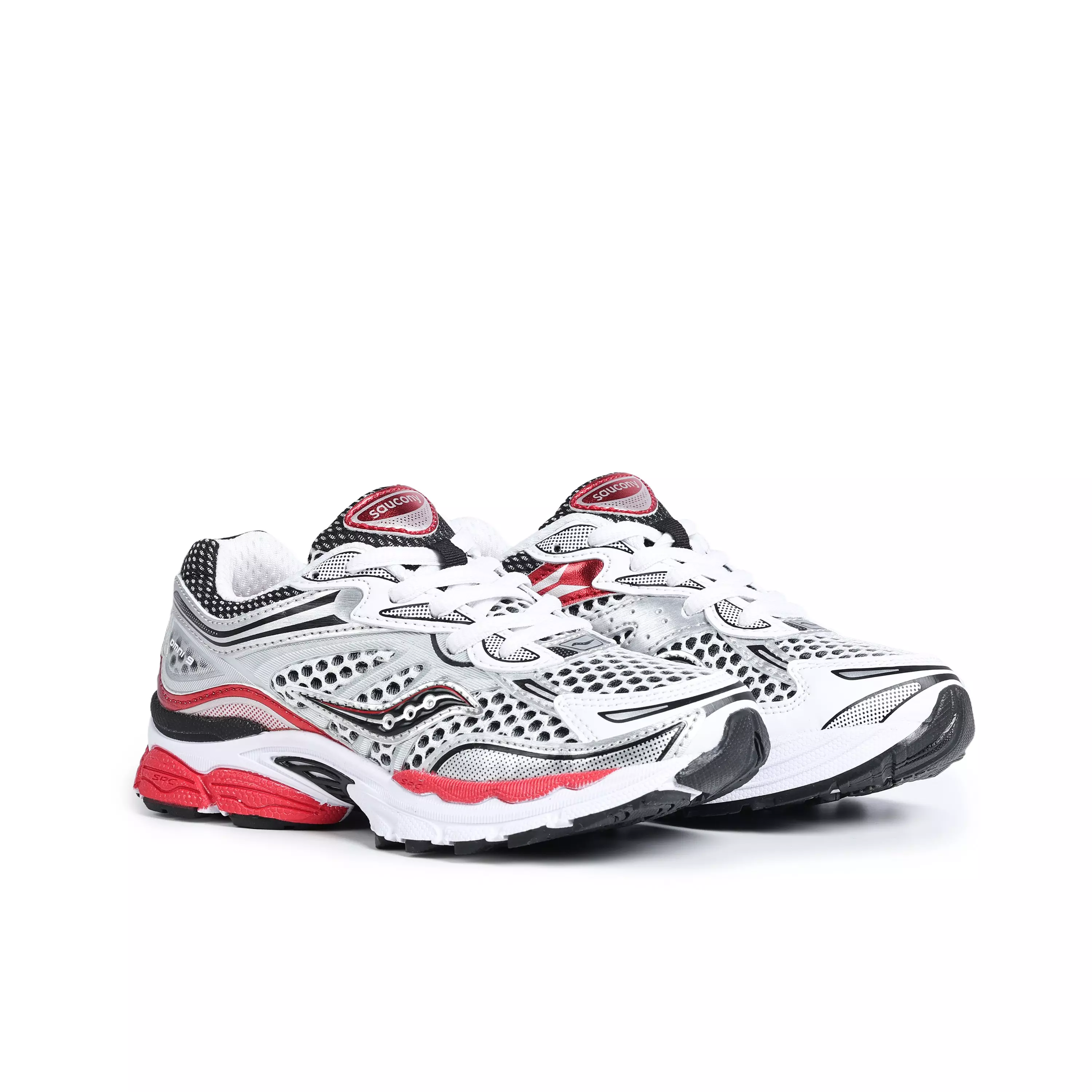 Saucony Omni 9 "White/Red" Preschool Boys' Shoe - WHITE/RED