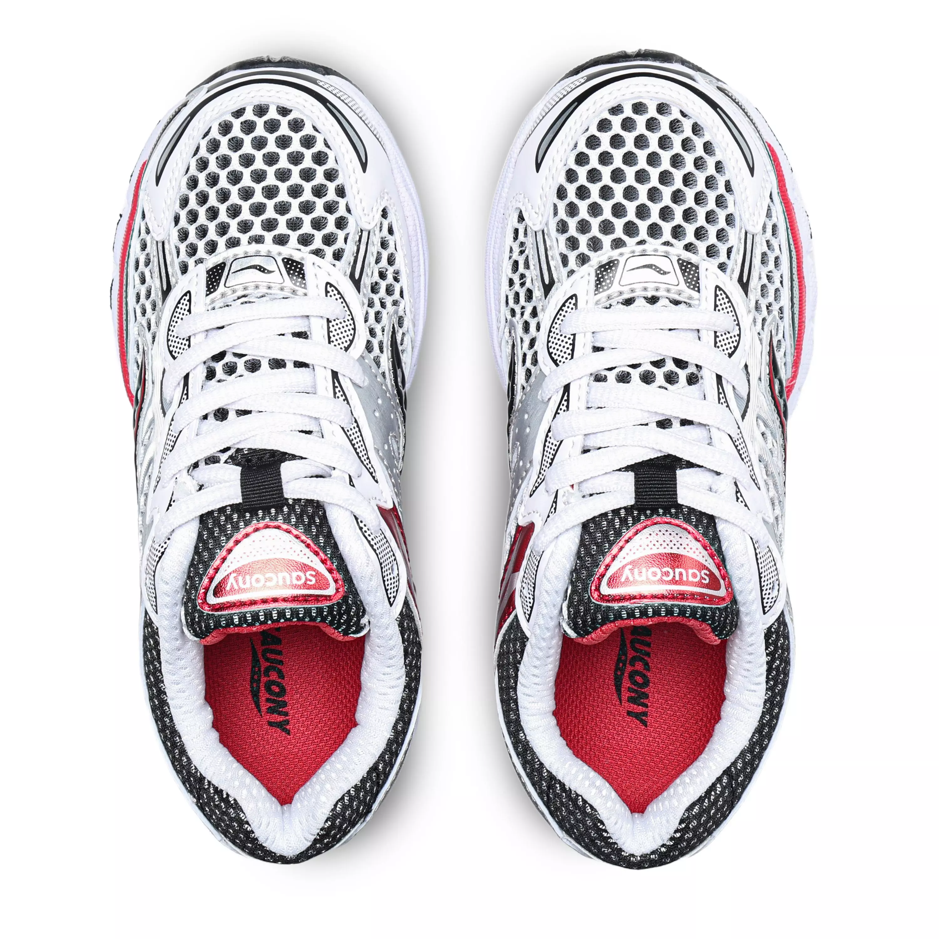 Saucony Omni 9 "White/Red" Preschool Boys' Shoe - WHITE/RED