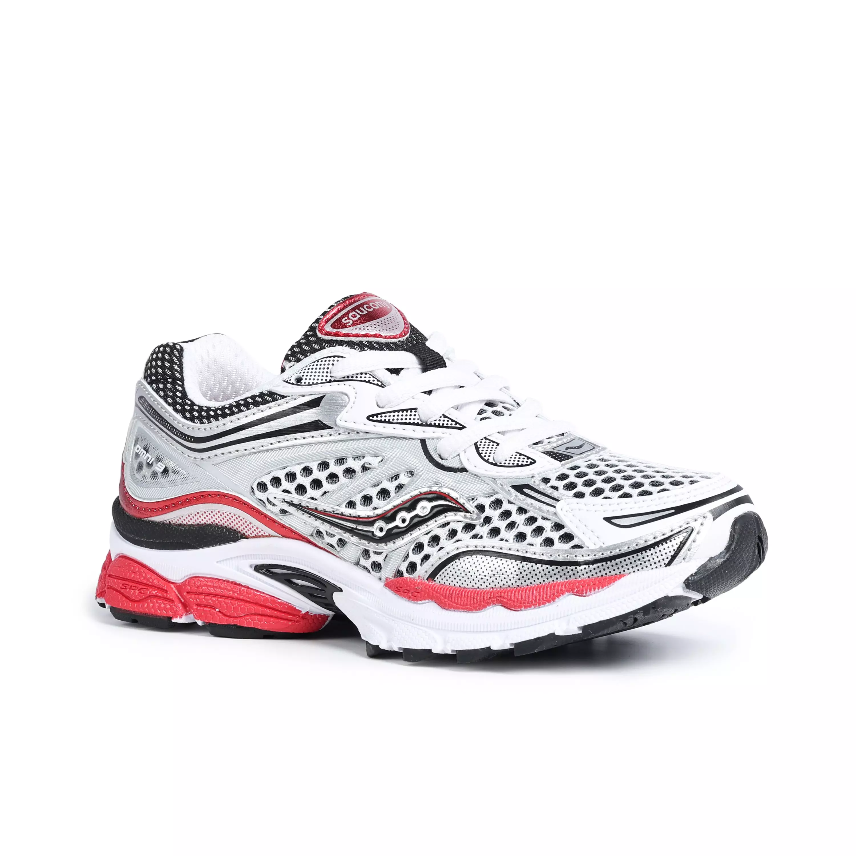 Saucony Omni 9 "White/Red" Preschool Boys' Shoe - WHITE/RED