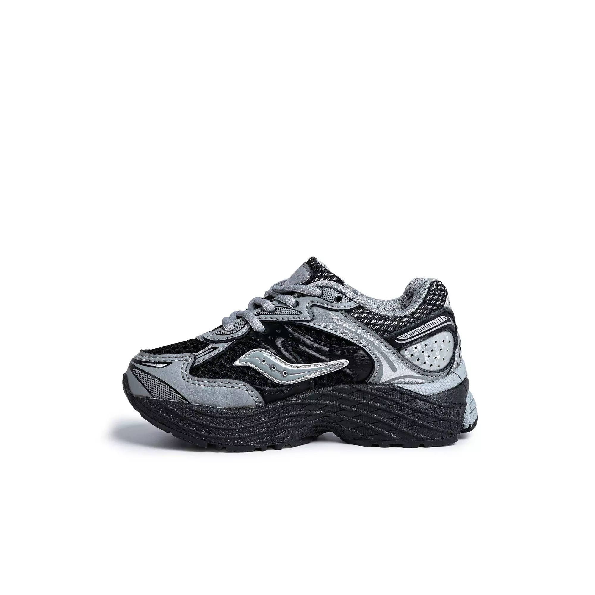 Saucony Omni 9 "Black/Silver" Toddler Boys' Shoe - BLACK/SILVER