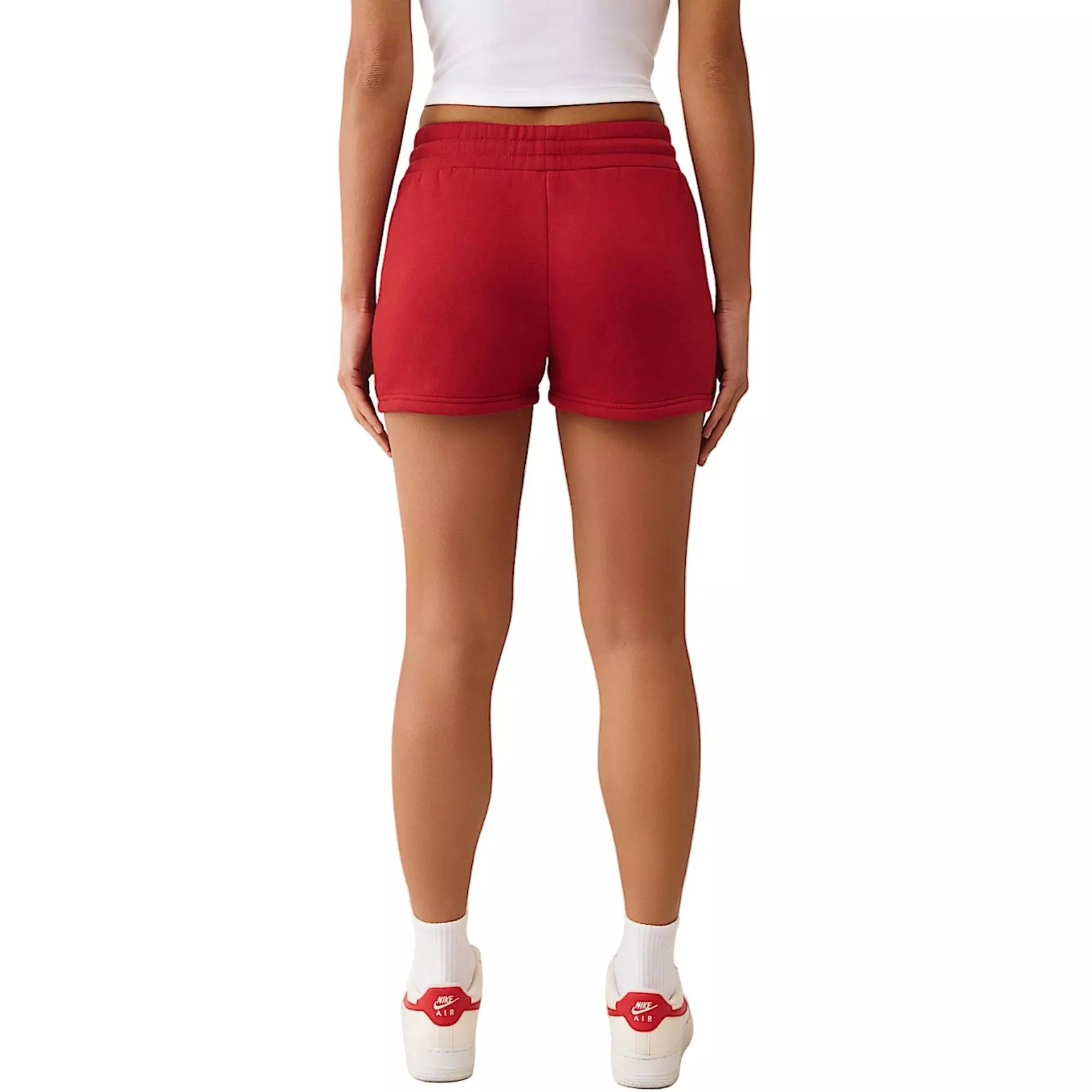 True Religion Women's Embroidered Relaxed Shorts - RED