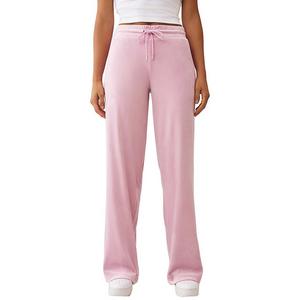 True Religion Women's Crystal Horseshoe Velour Pants