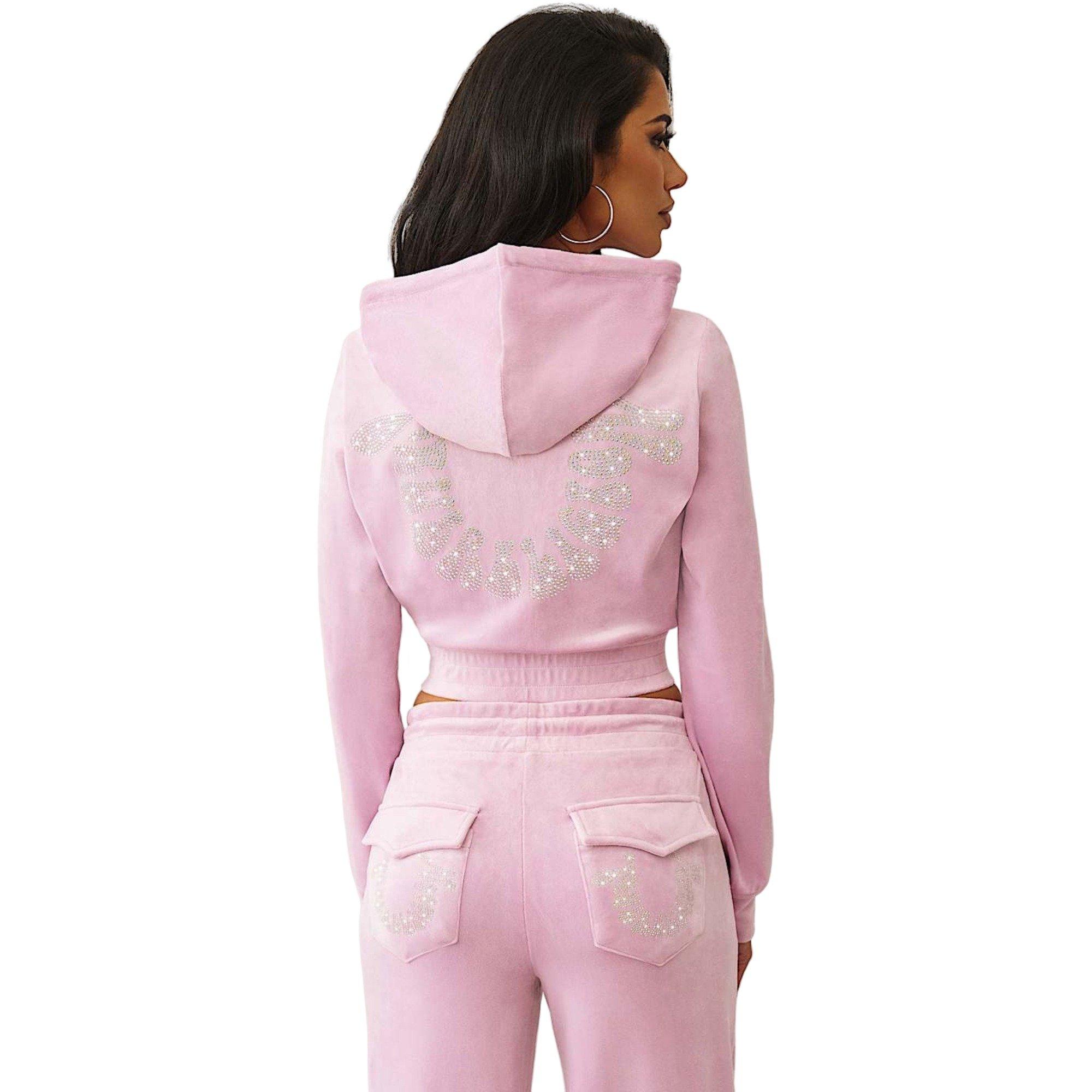 True Religion Crystal Horseshoe Velour Jacket | Hibbett
