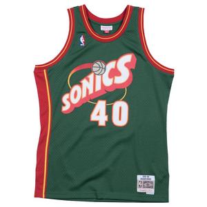 Mitchell & Ness Seattle Supersonics Shawn Kemp Jersey-Green