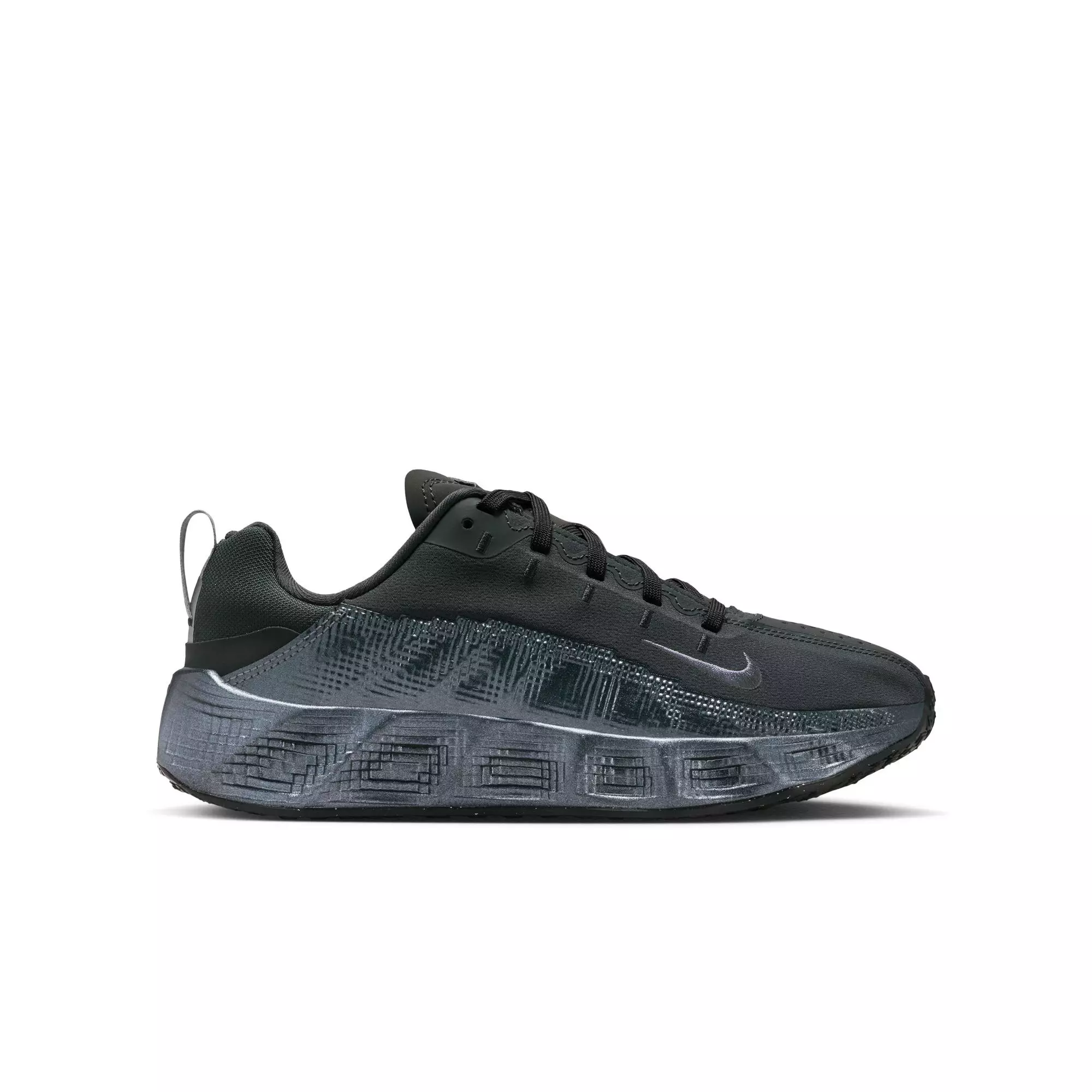 Nike Ava Rover SE "Dk Smoke Grey/Light Carbon" Grade School Boys' Shoe - BLACK/SILVER