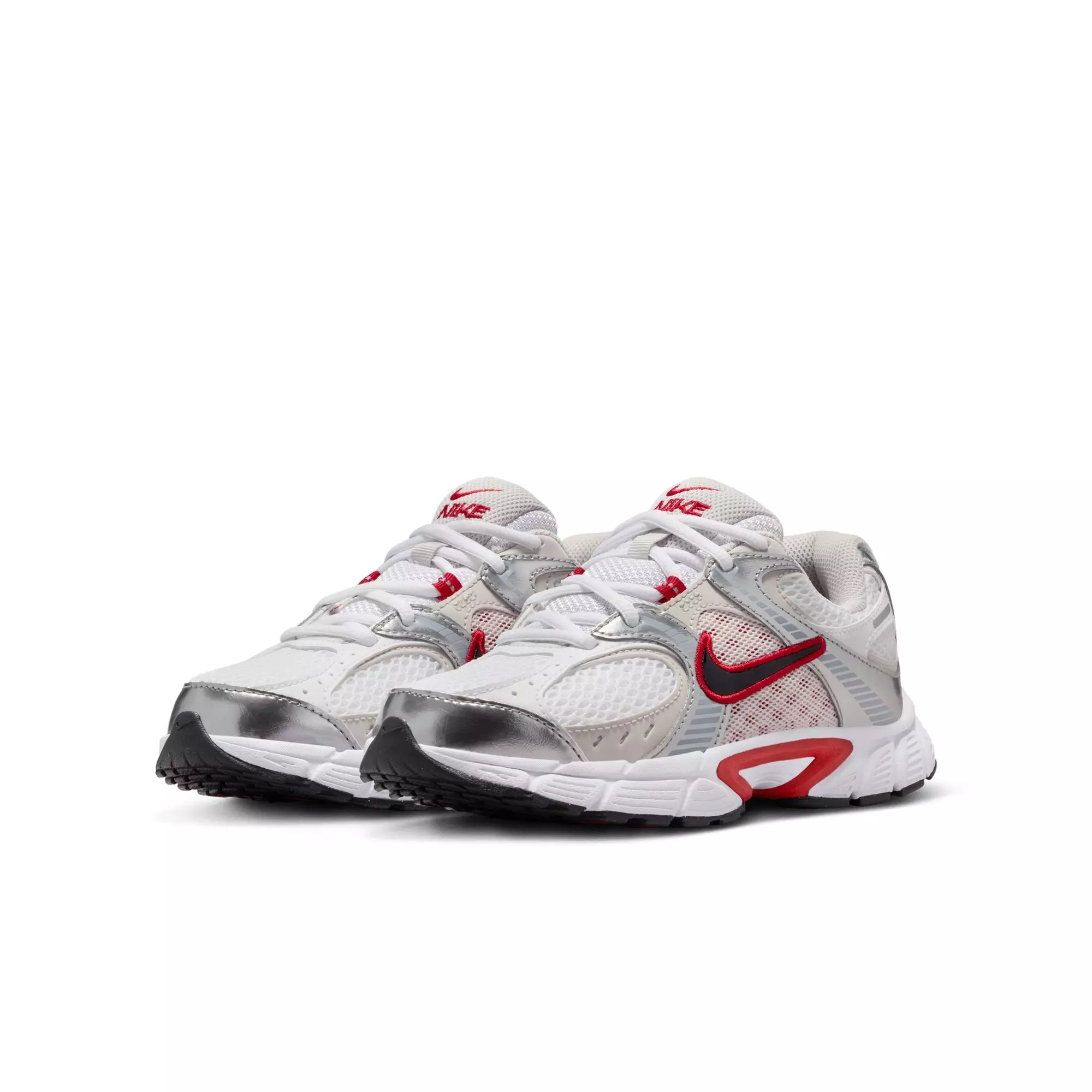 Nike V5 RNR "White/Gym Red/Black/Vast Grey" Grade School Boys' Shoe - WHITE/RED